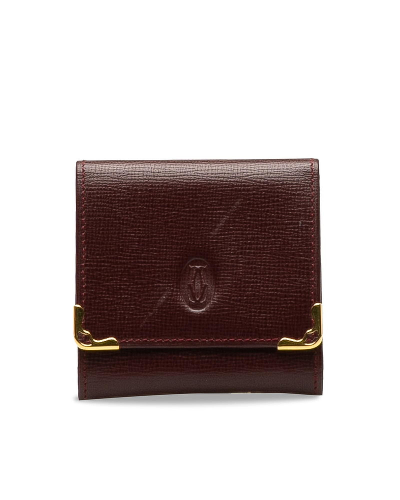 image of Cartier Rose Gold Must Line Coin Purse Wallet - Ab Condition, Women's