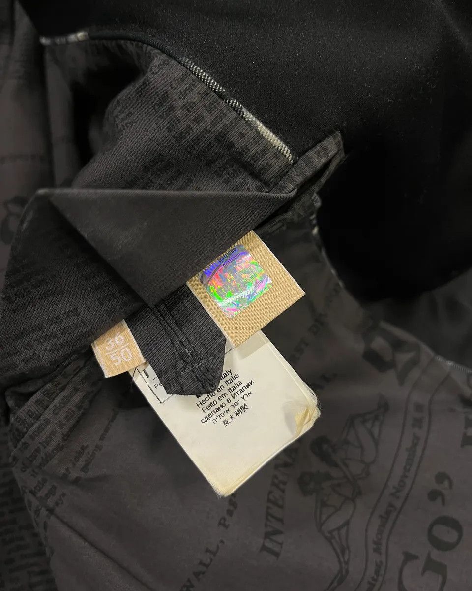 John Galliano AW2010 John Galliano Black Gazette Lining Blazer Jacket Size 42R - 9 Thumbnail