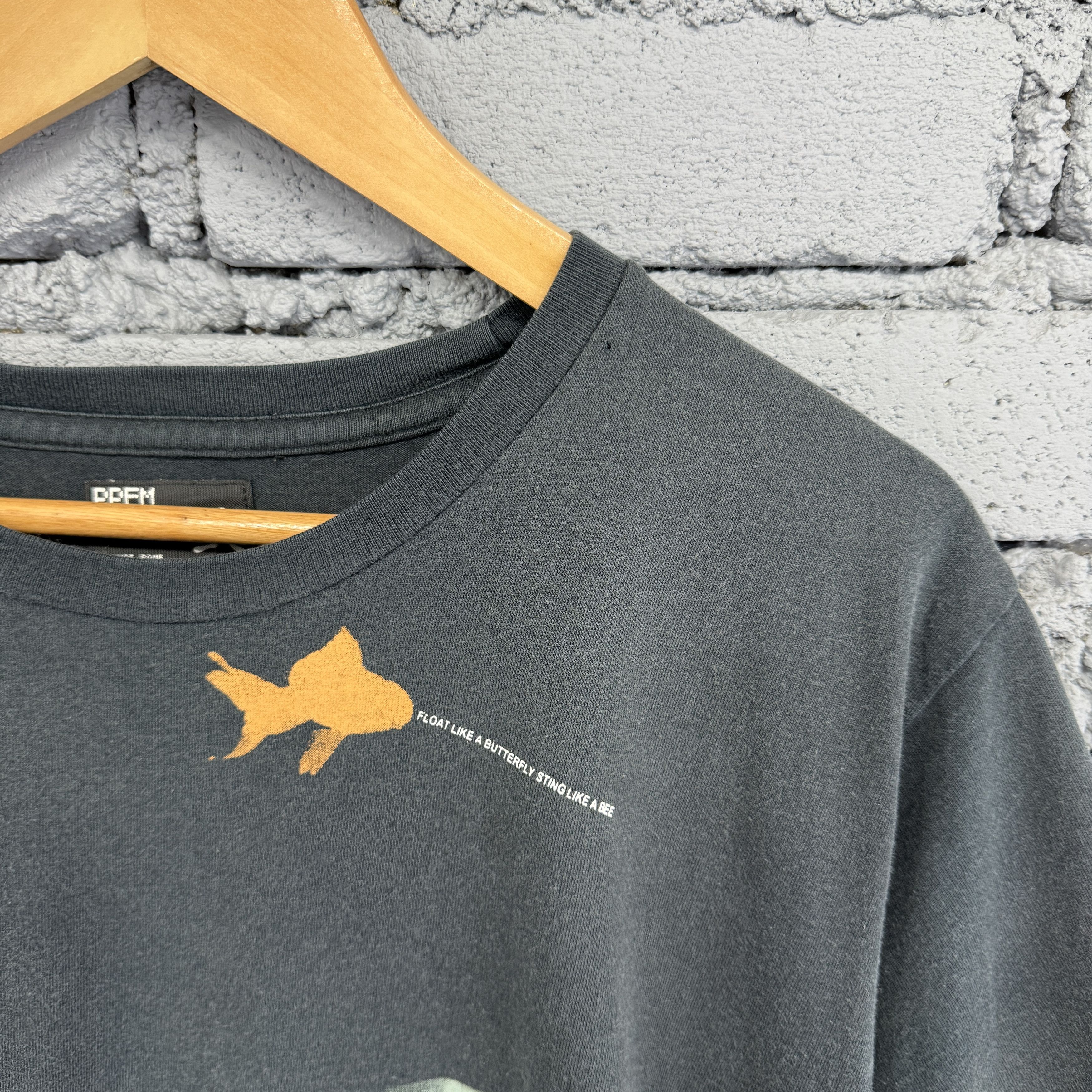 PPFM Rare Vintage Japanese Brand PPFM Print Fish Sunfaded Tshirt Size US M / EU 48-50 / 2 - 4 Thumbnail
