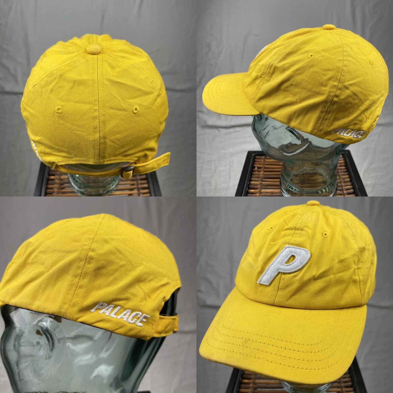 Palace Palace Skateboards Hat Cap Mens Adjustable P Logo Yellow 6 Panel Streetwear Cap Size ONE SIZE - 8 Thumbnail