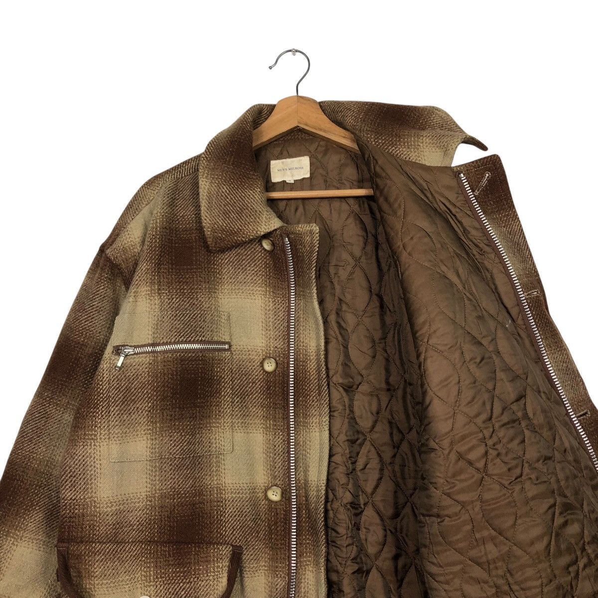 Issey Miyake Rich Brown Tartan Design Vintage Chore Jacket Men's Melrose Size US M / EU 48-50 / 2 - 13 Thumbnail