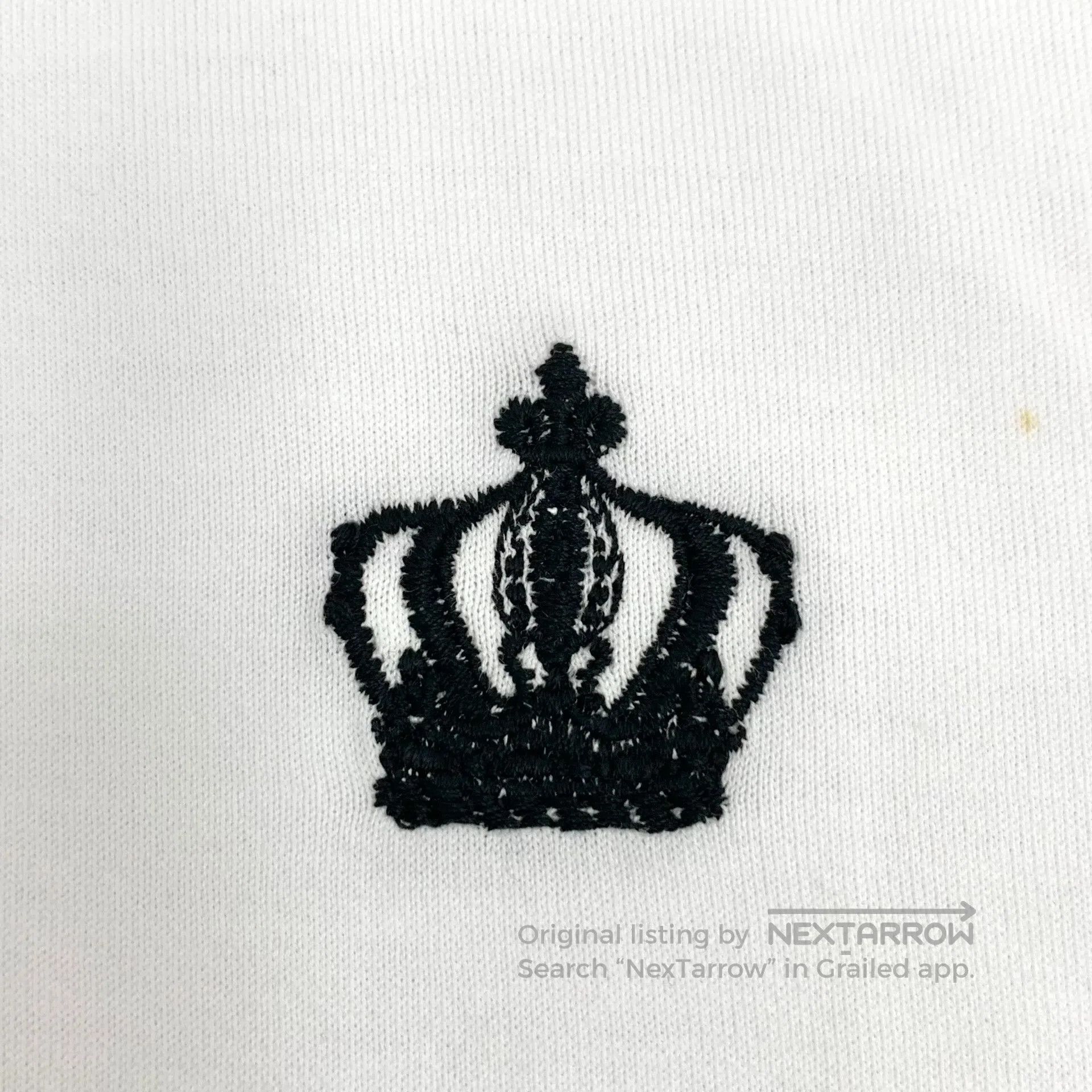 Dolce & Gabbana Dolce Gabbana White Crown Embroidery Cotton Round Neck Sho Size US XS / EU 42 / 0 - 5 Thumbnail