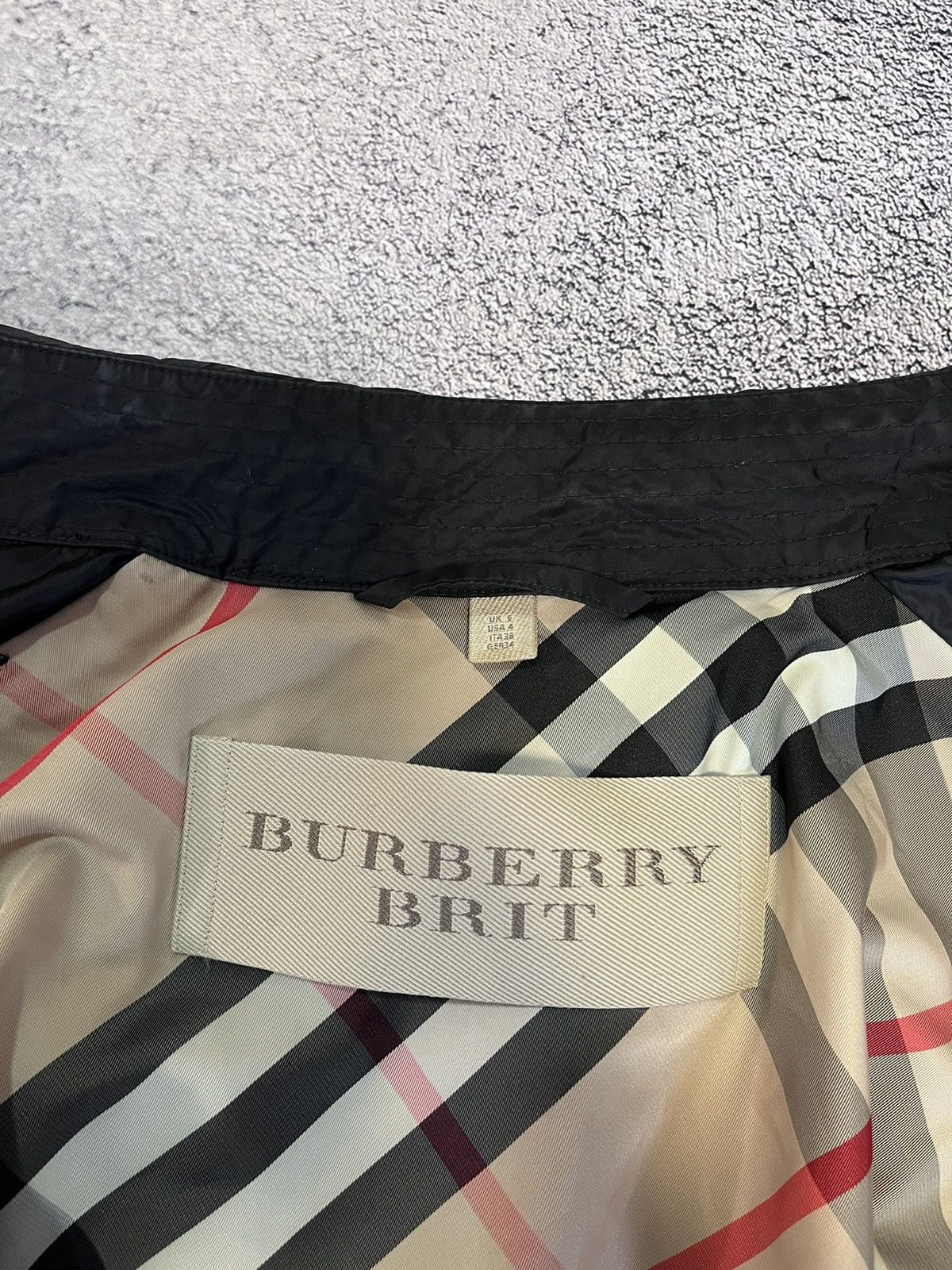Burberry × Burberry Prorsum Burberry Brit Women Jacket Light Windbreaker Nylon Black Size S / US 4 / IT 40 - 9 Thumbnail