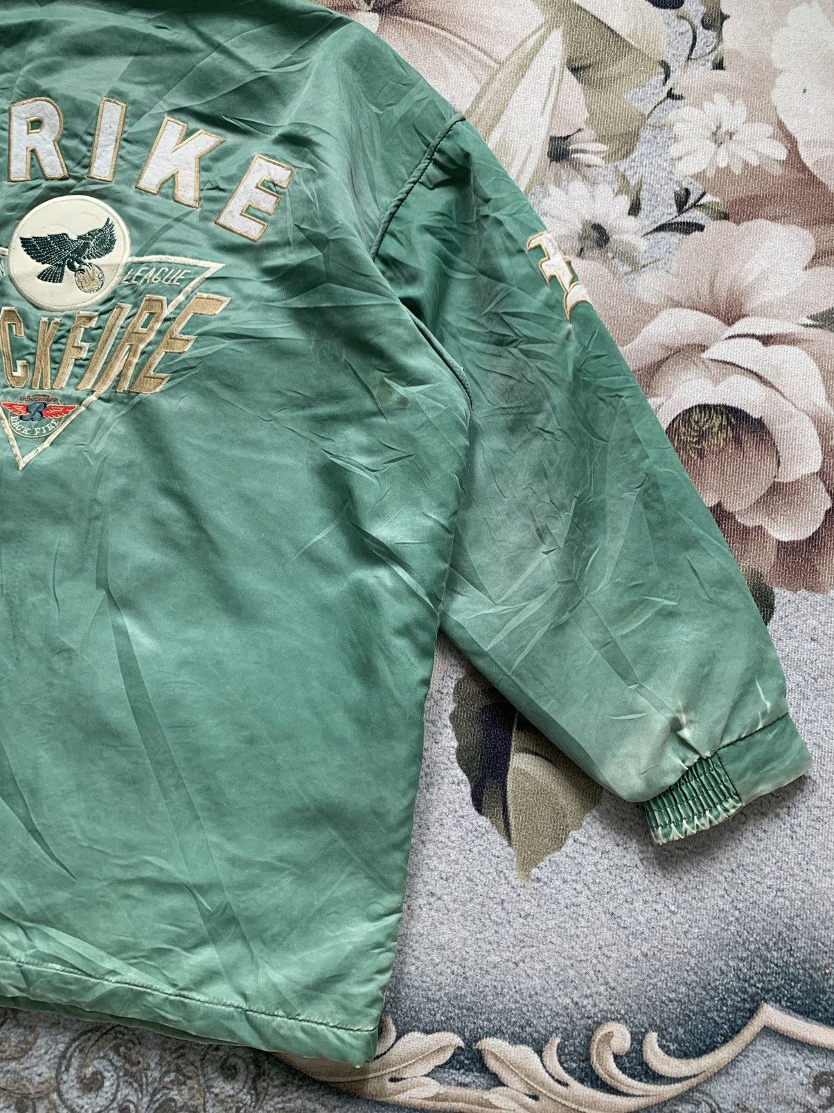 Japanese Brand × Sports Specialties × Vintage Strike Back Fire Team Line Blue Bowl Jacket Hoodie Size US L / EU 52-54 / 3 - 11 Thumbnail