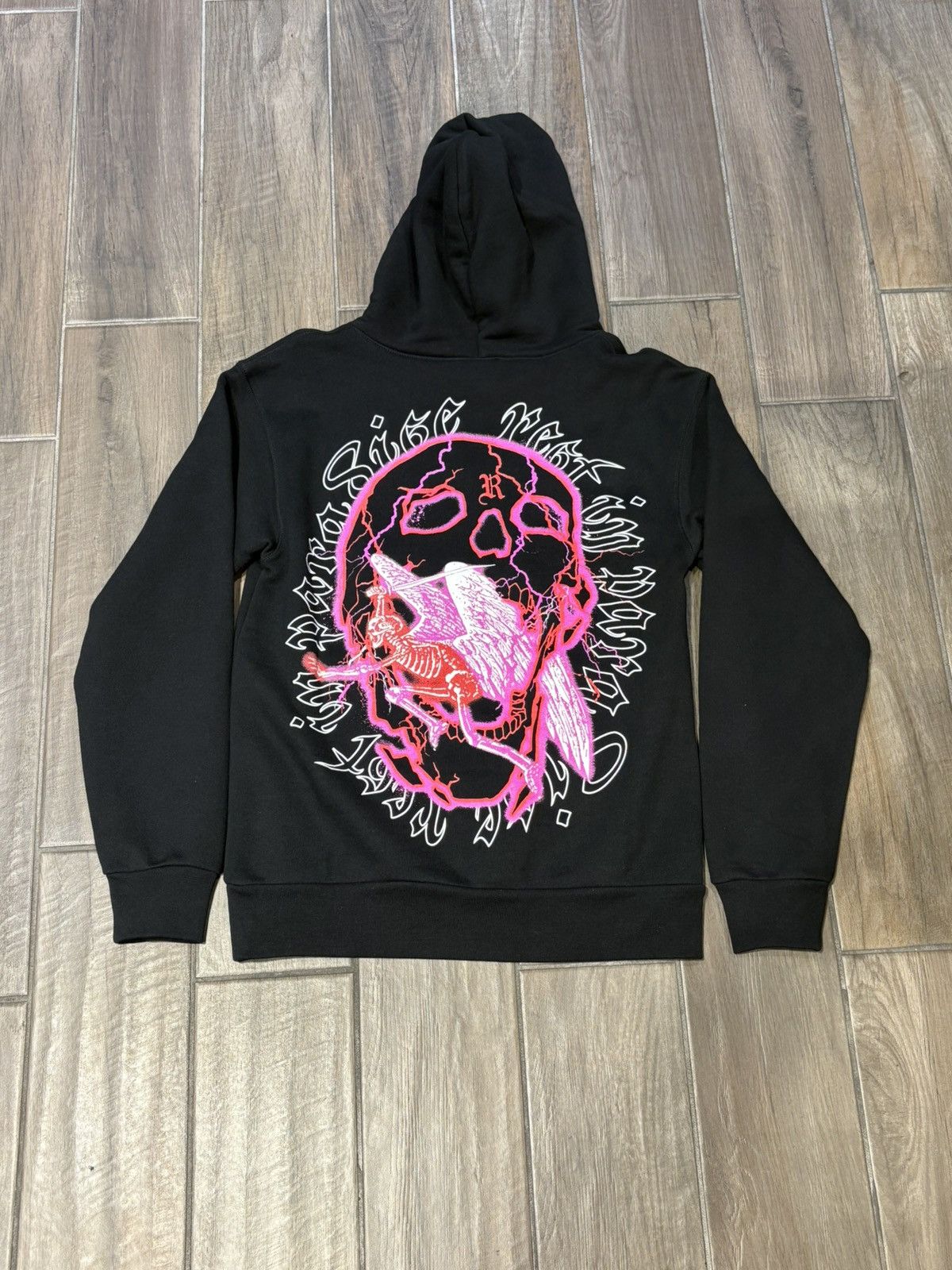 Revenge REVENGE “SKELETON ANGEL” HOODIE - SIZE SMALL - (BLACK) Size US S / EU 44-46 / 1 - 2 Thumbnail