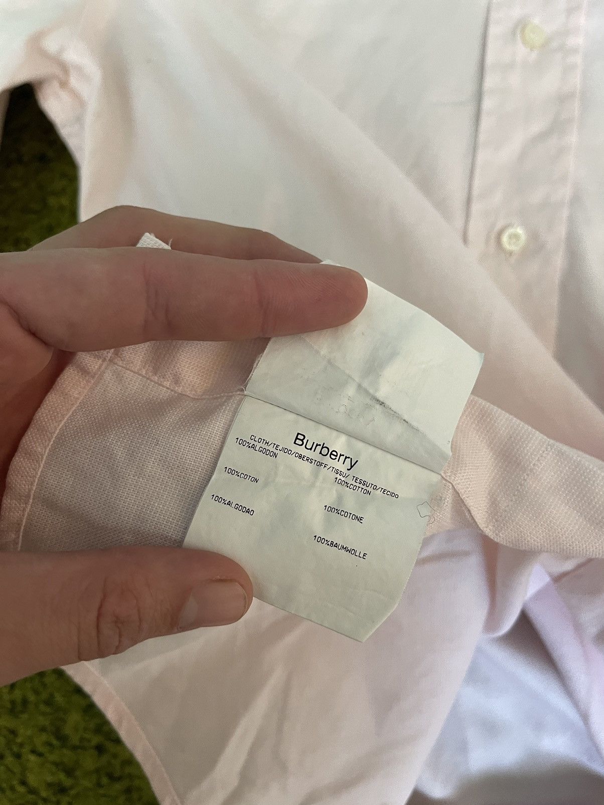 Burberry × Designer Burberry pink Oxford shirt Size US M / EU 48-50 / 2 - 8 Thumbnail