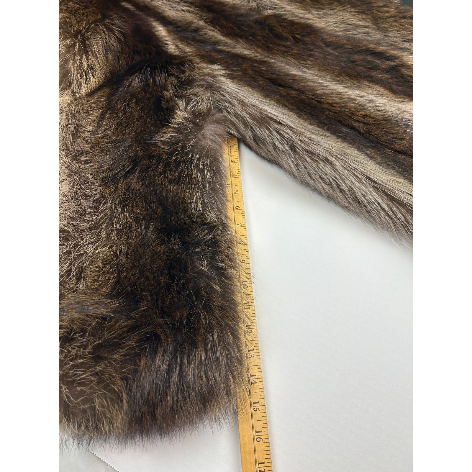 Other Vintage Raccoon Fur Coat Dior Lined by Alaskan Custom Furs Size XL / US 12-14 / IT 48-50 - 15 Thumbnail