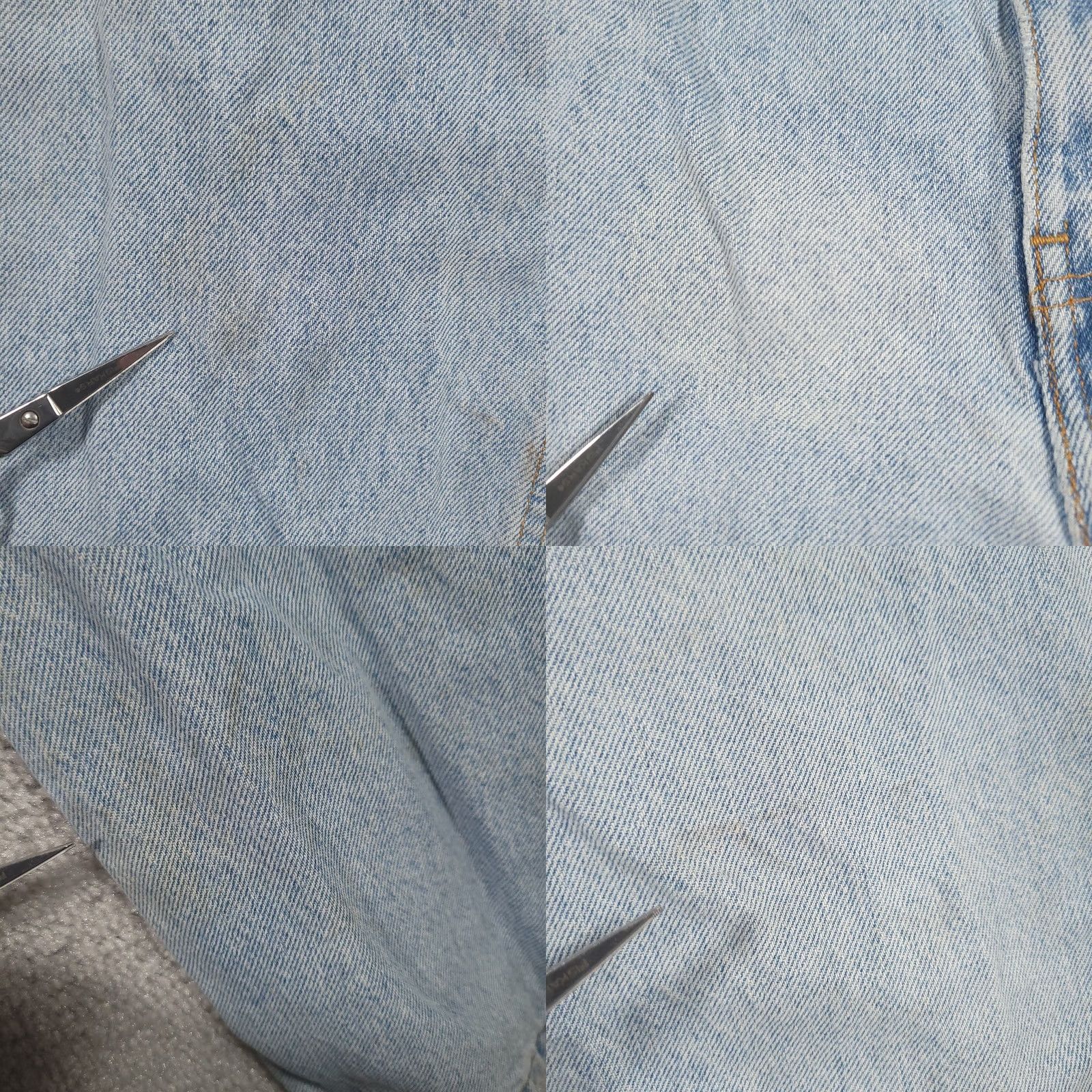 Levi's VINTAGE Levi's 505 Jeans Mens 40x29 Blue 90s Orange Tab Distressed Stained Denim Straight Regular 5-Pocket Jeans Mens Size US 40 / EU 56 - 9 Thumbnail