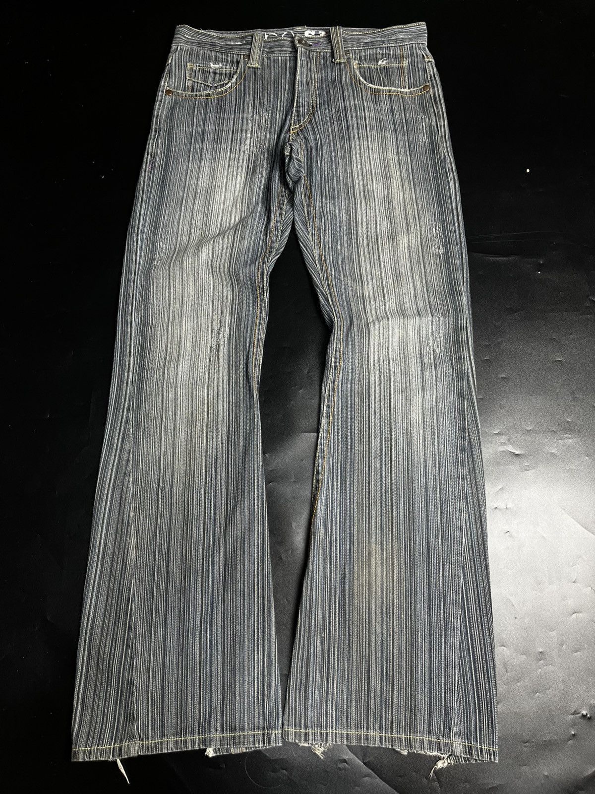 Japanese Brand Japanese Hickory icca flared Jeans Size US 31 - 1 Thumbnail