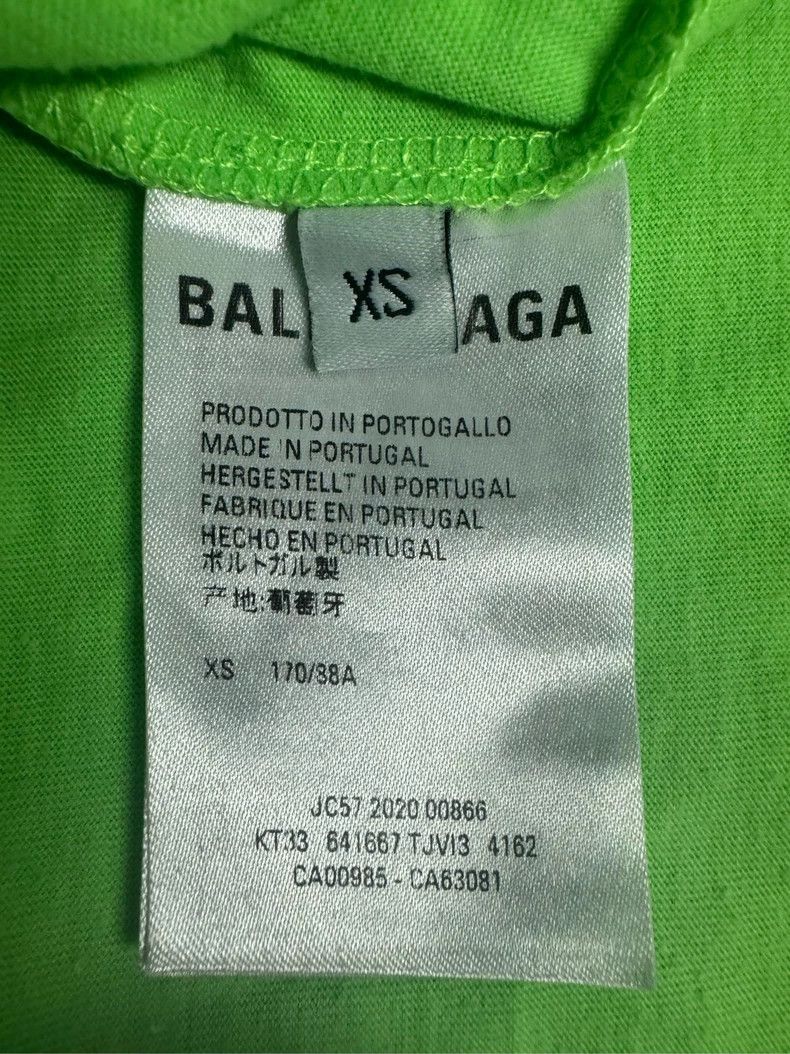 Balenciaga Balenciaga Green four-language long-sleeve Size US XS / EU 42 / 0 - 7 Thumbnail