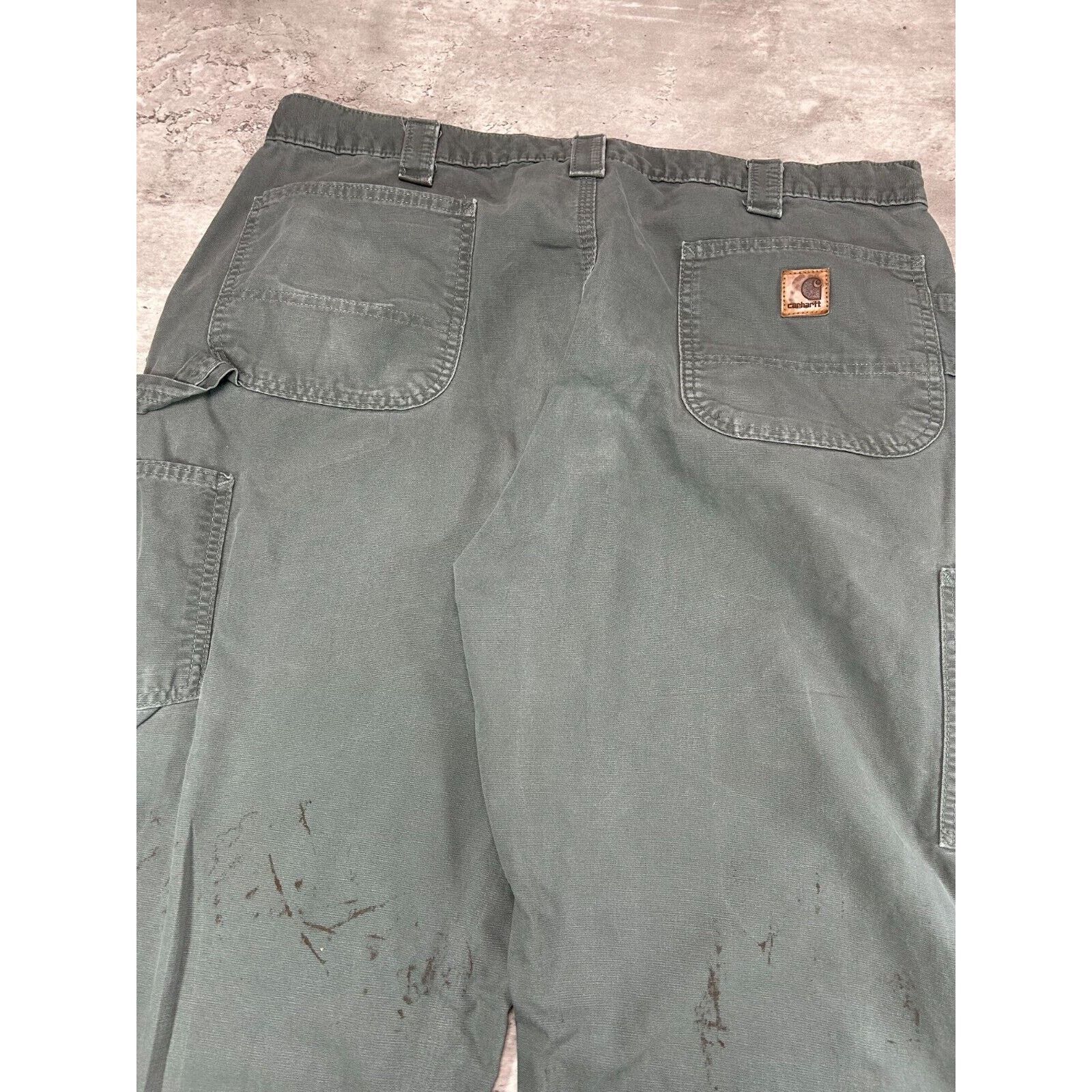 Carhartt Carhartt Dungaree Fit Canvas Workwear Carpenter Pants Sz 39 Size US 39 - 7 Thumbnail
