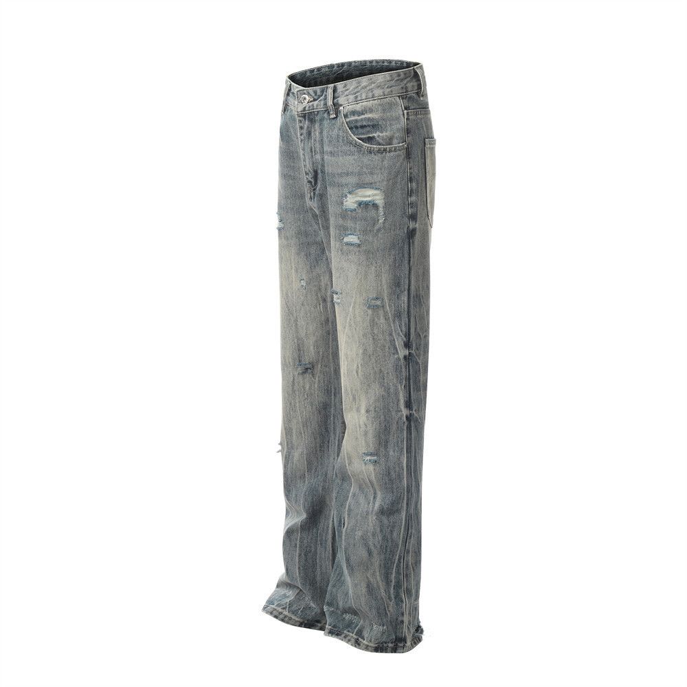 Japanese Brand × Jean American men's retro washed distressed ripped flared jeans Size US 32 / EU 48 - 2 Thumbnail