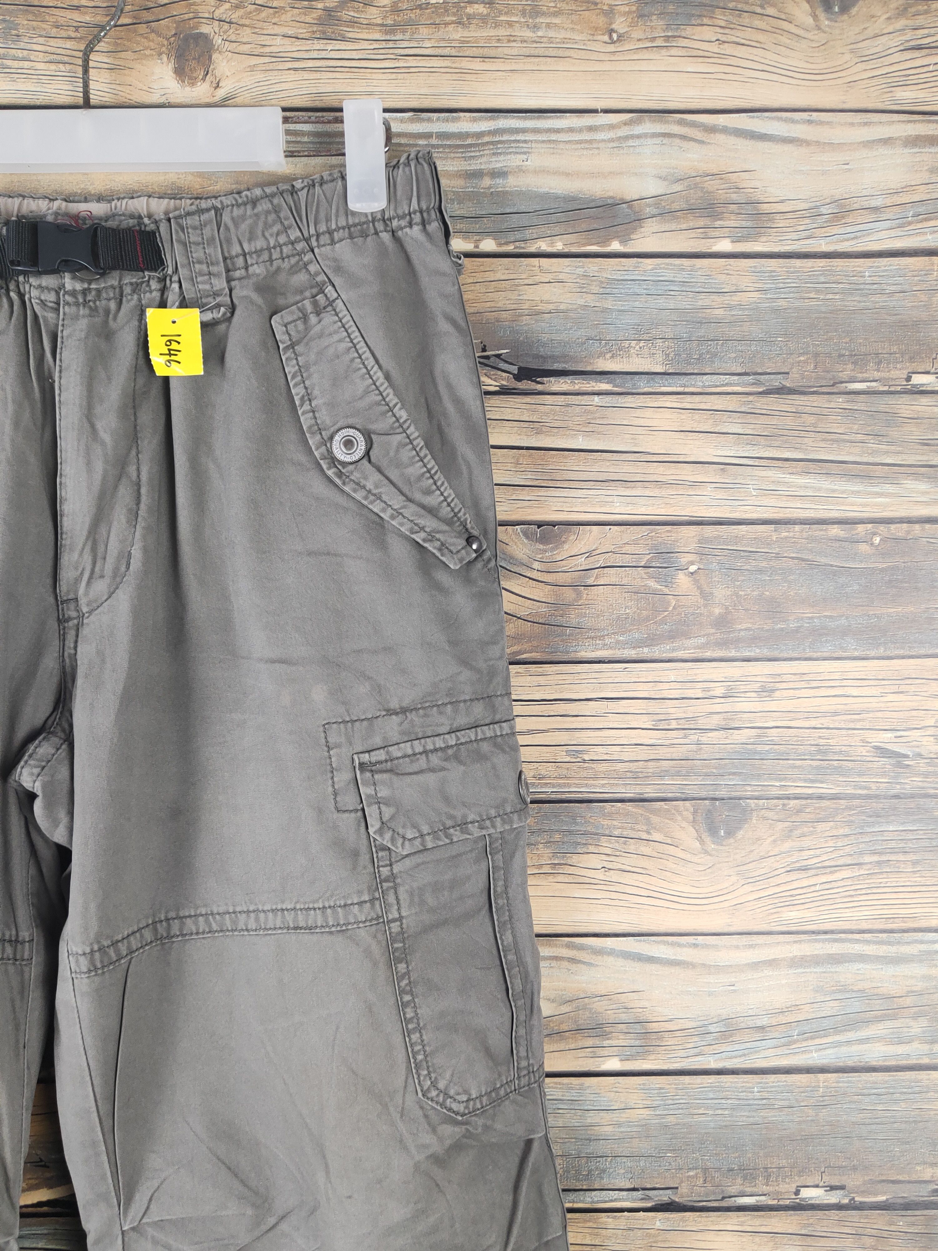 Japanese Brand DL Japanese Brand Olive Multipocket Cargo Pants #1646 Size US 29 - 5 Thumbnail