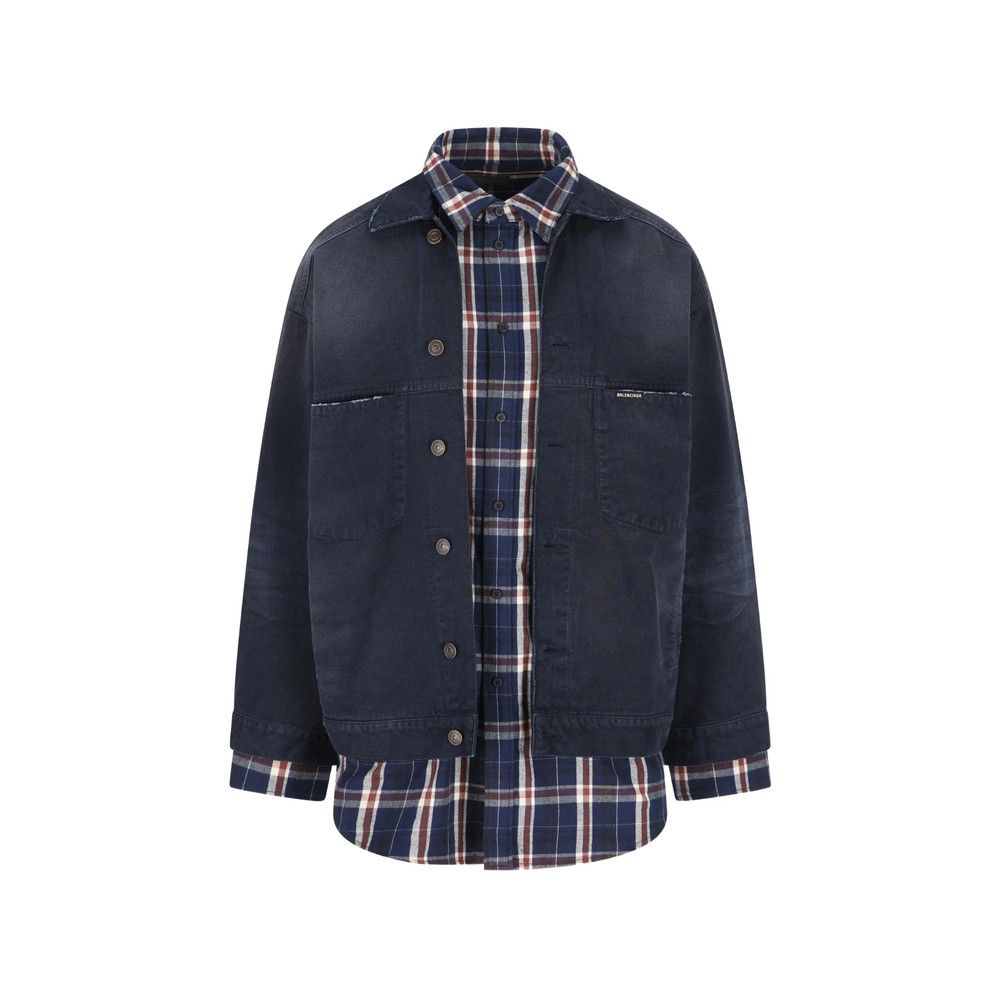 Balenciaga Balenciaga BLUE Jackets - Shirt Jackets Size US M / EU 48-50 / 2 - 1 Thumbnail