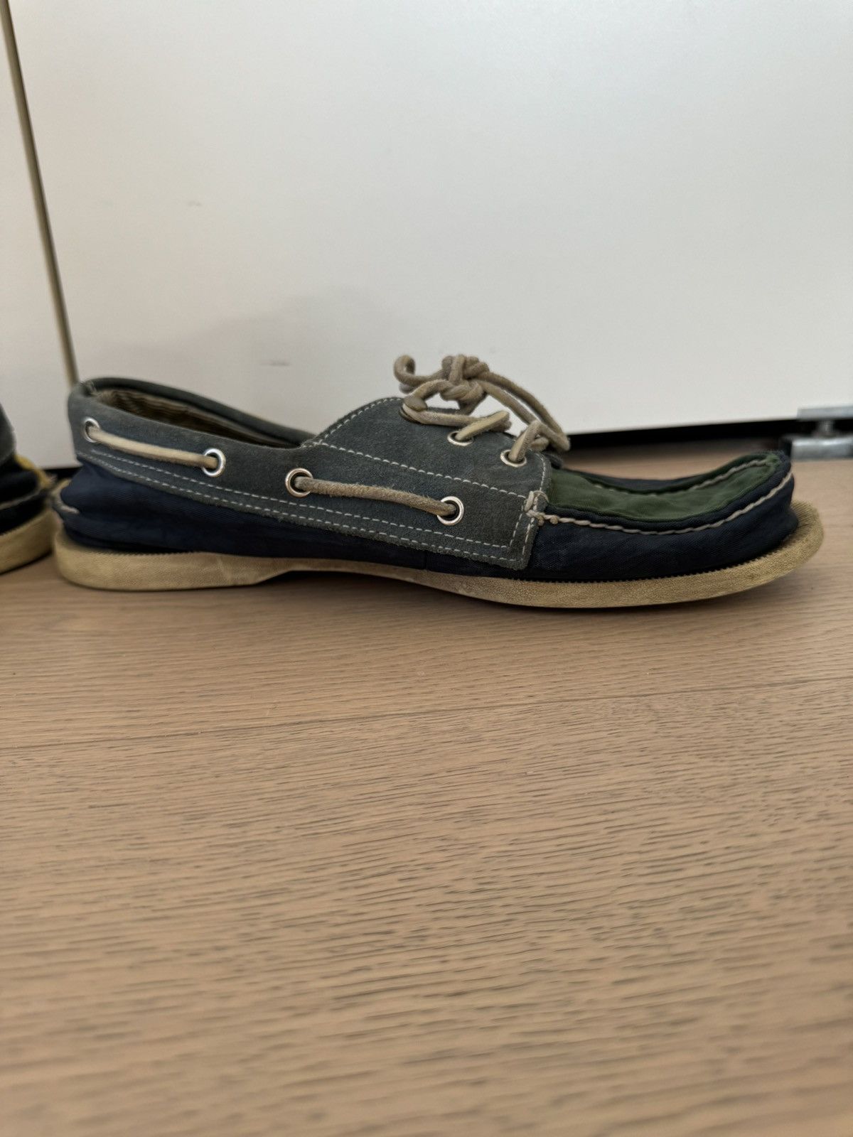 Band Of Outsiders Multi Colored Suede and Fabric Topsiders 10.5 Size US 10.5 / EU 43-44 - 6 Thumbnail