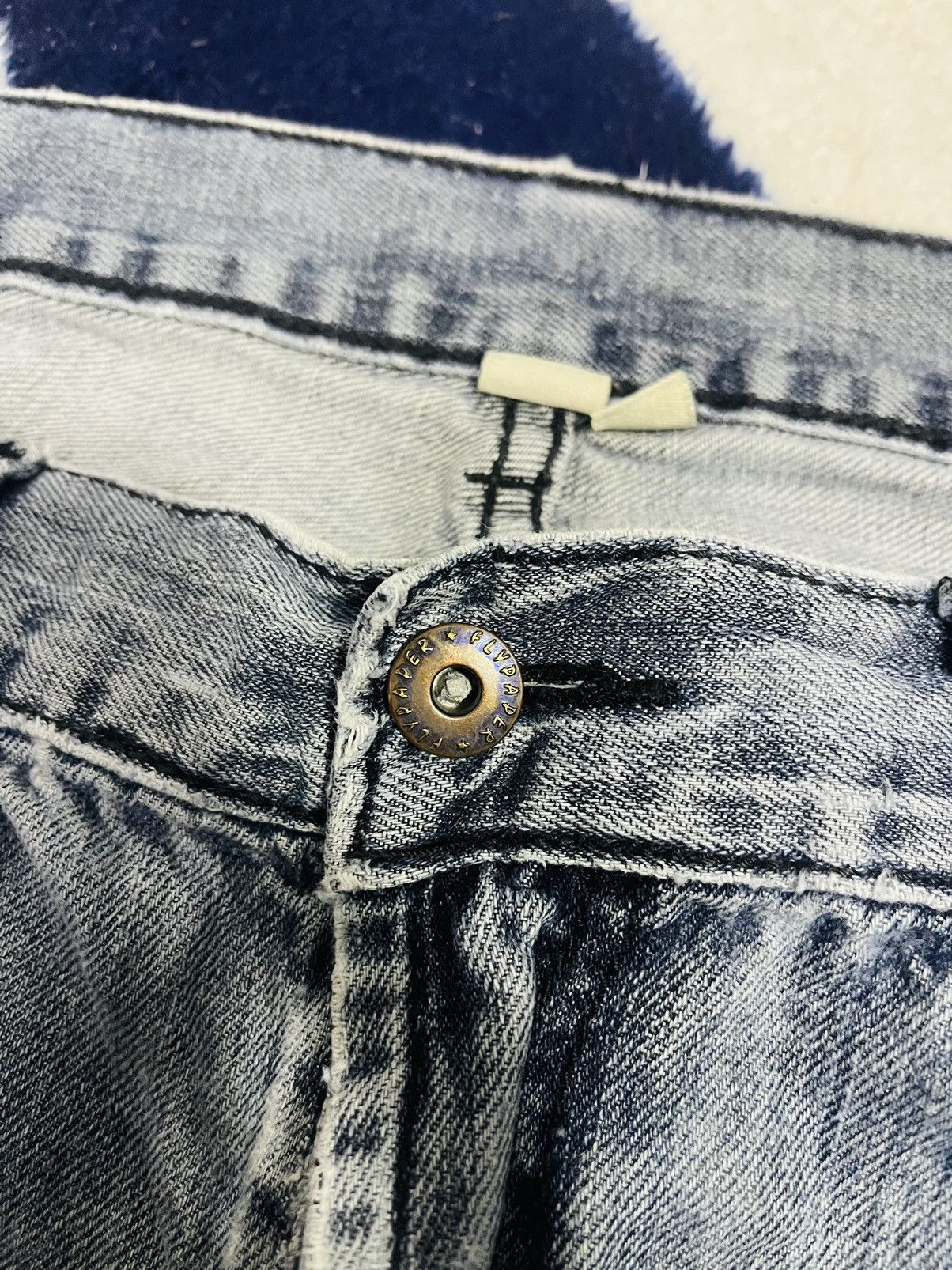 Japanese Brand Flypaper Straight Cut Distressed Jeans (16) Size US 34 / EU 50 - 12 Thumbnail