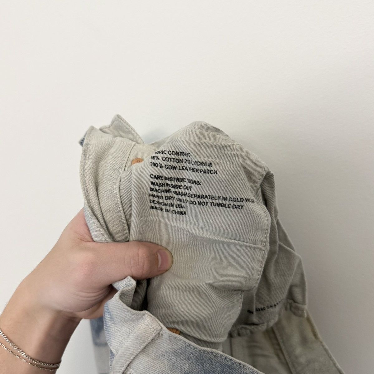 Purple Brand Purple Brand P001 Blue Fatigue Marble Faded Distressed Jeans Size US 31 - 11 Thumbnail