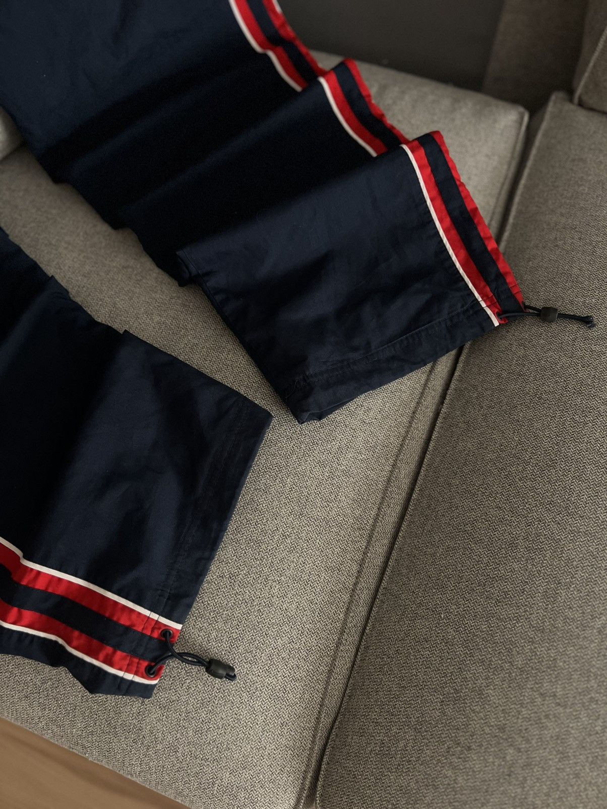 Nike Vintage Nike Y2K Baggy Track Pants Navy Red Size US 34 / EU 50 - 5 Thumbnail