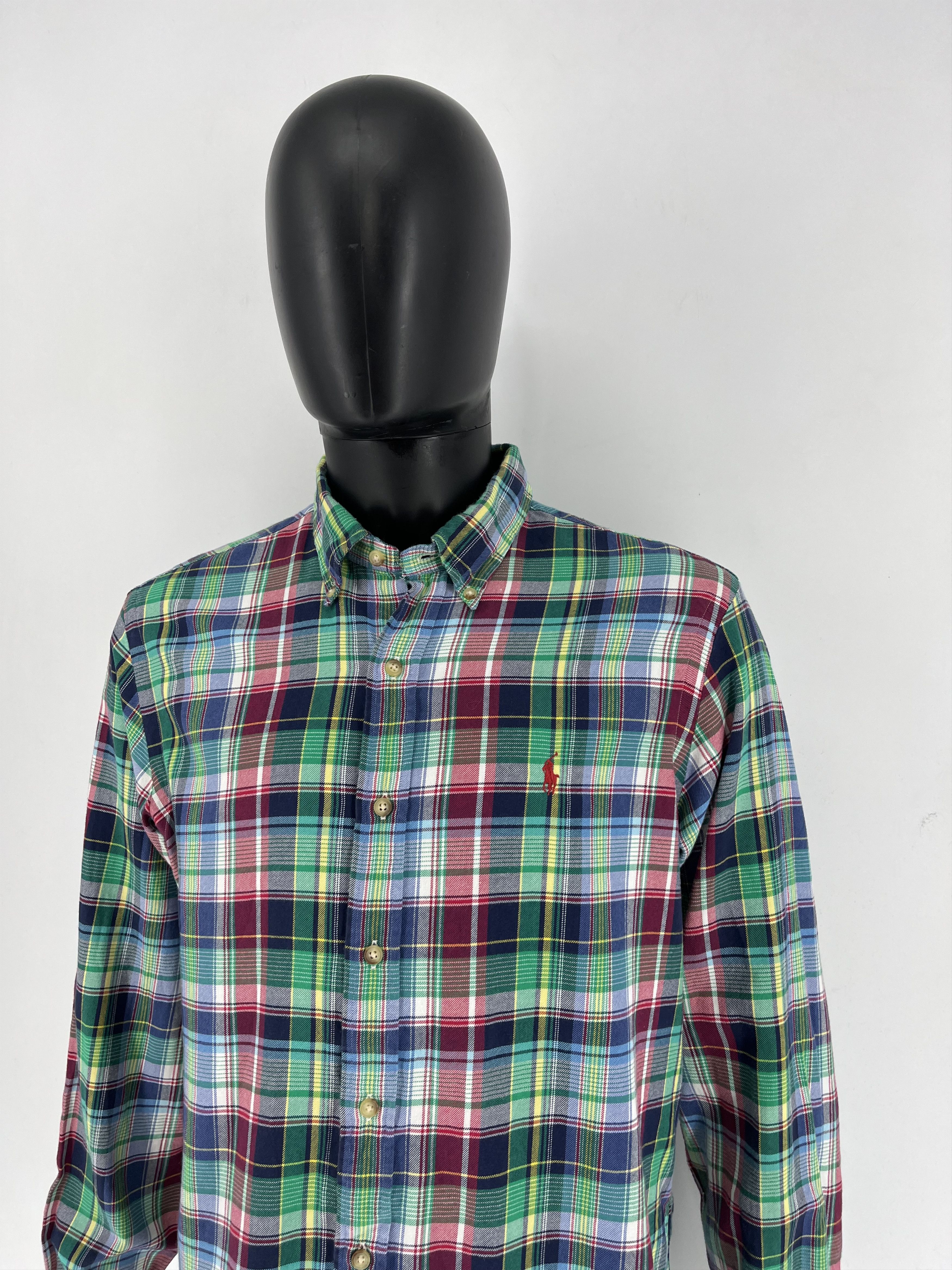 Flannel × Polo Ralph Lauren Vintage Y2K Flannel Shirt Travis Scott Style Size US L / EU 52-54 / 3 - 4 Thumbnail