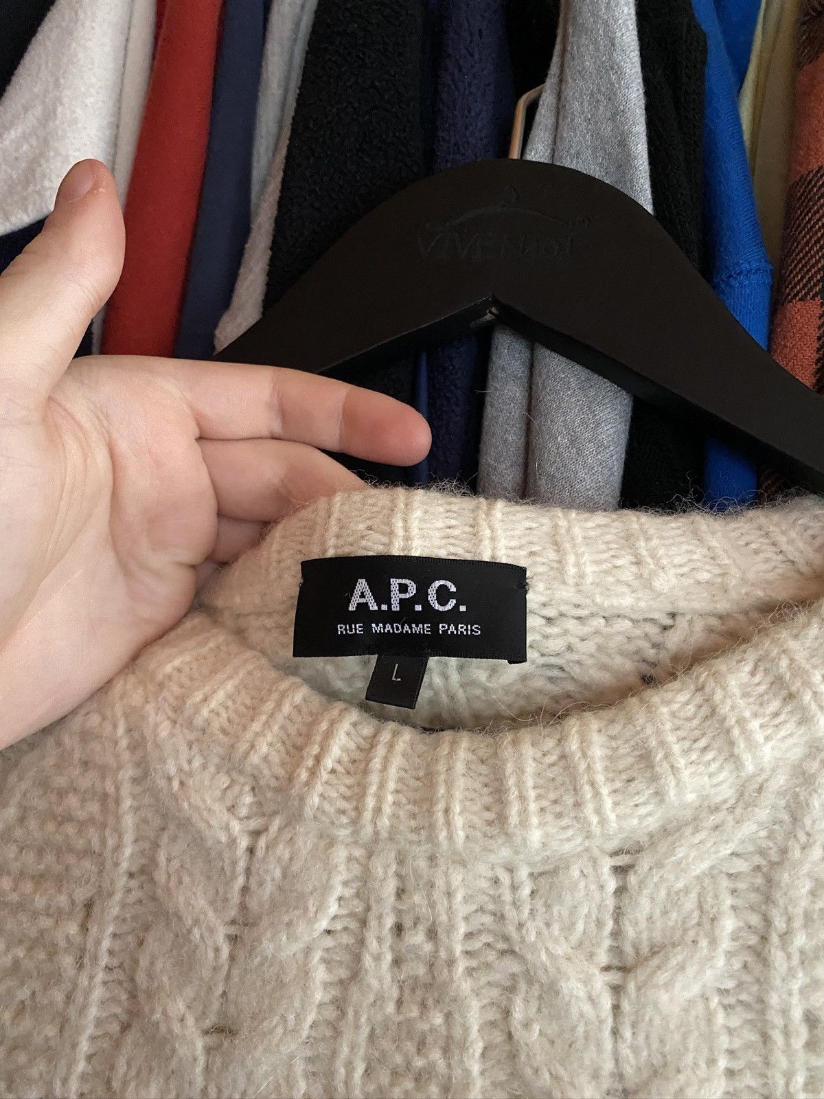 A.P.C. VINTAGE A.P.C KNIT BABY ALPACA SWEATER Size L / US 10 / IT 46 - 2 Thumbnail