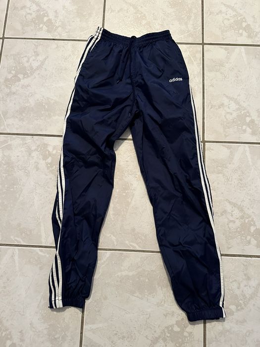 Adidas Vintage 90s Adidas Sweatpants Track Blue Size Small Zip