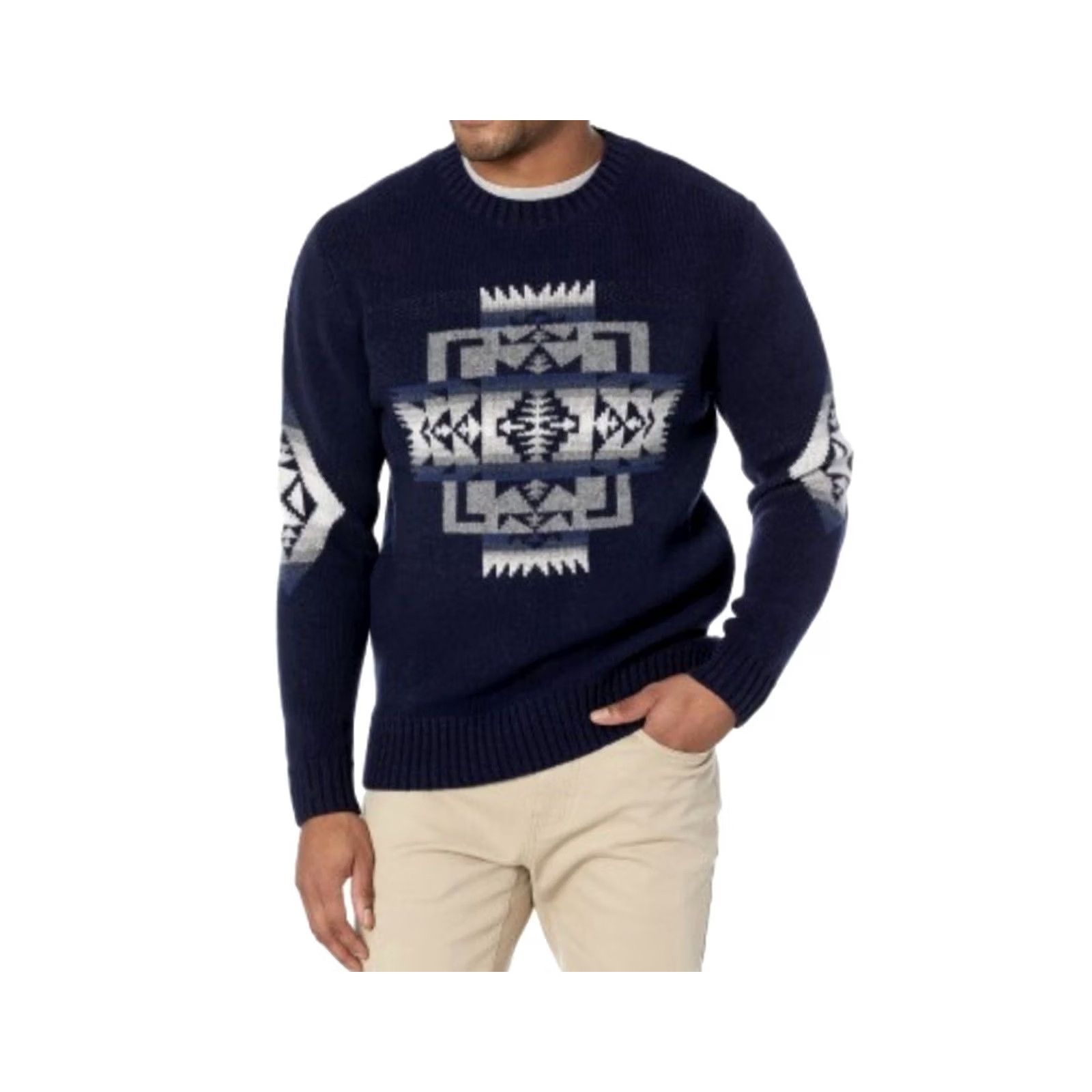 Pendleton Pendleton Sweater Crew Neck Wool 2XL Blue Men Classic Knit Pullover Size US XXL / EU 58 / 5 - 2 Thumbnail