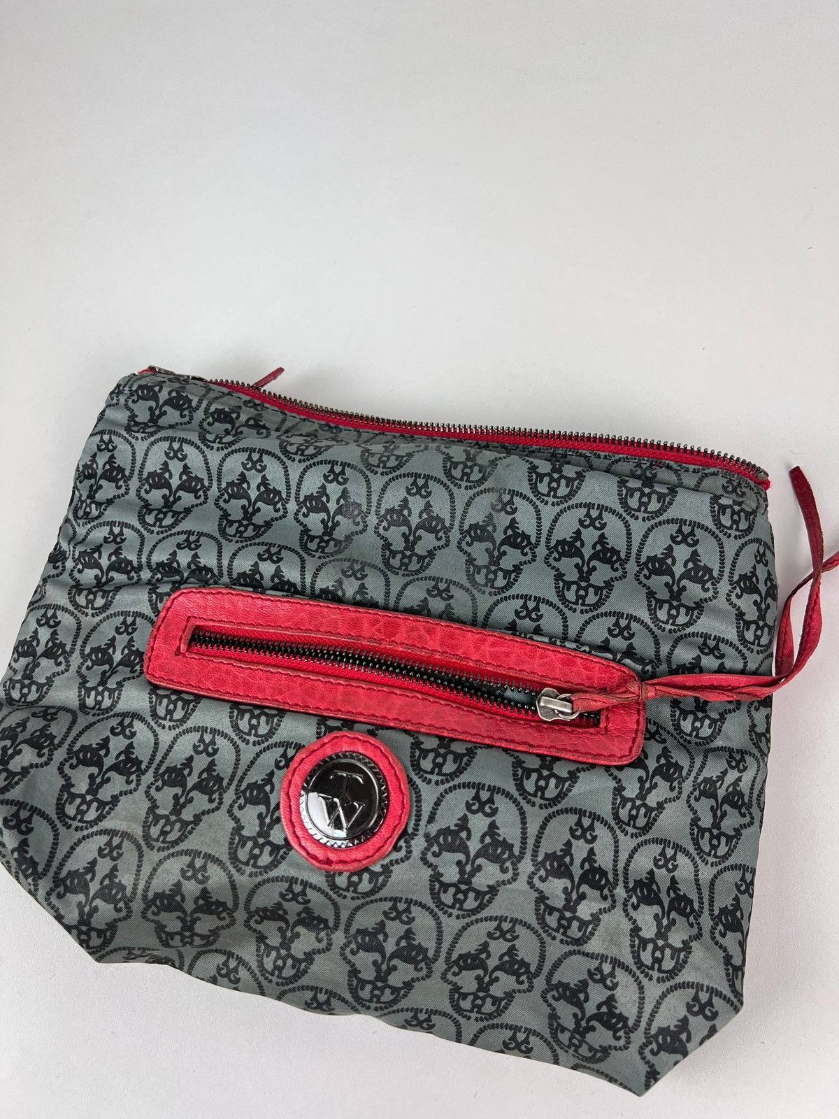 Thomas Wylde Thomas Wylde leather skull foldover clutch Size ONE SIZE - 3 Thumbnail