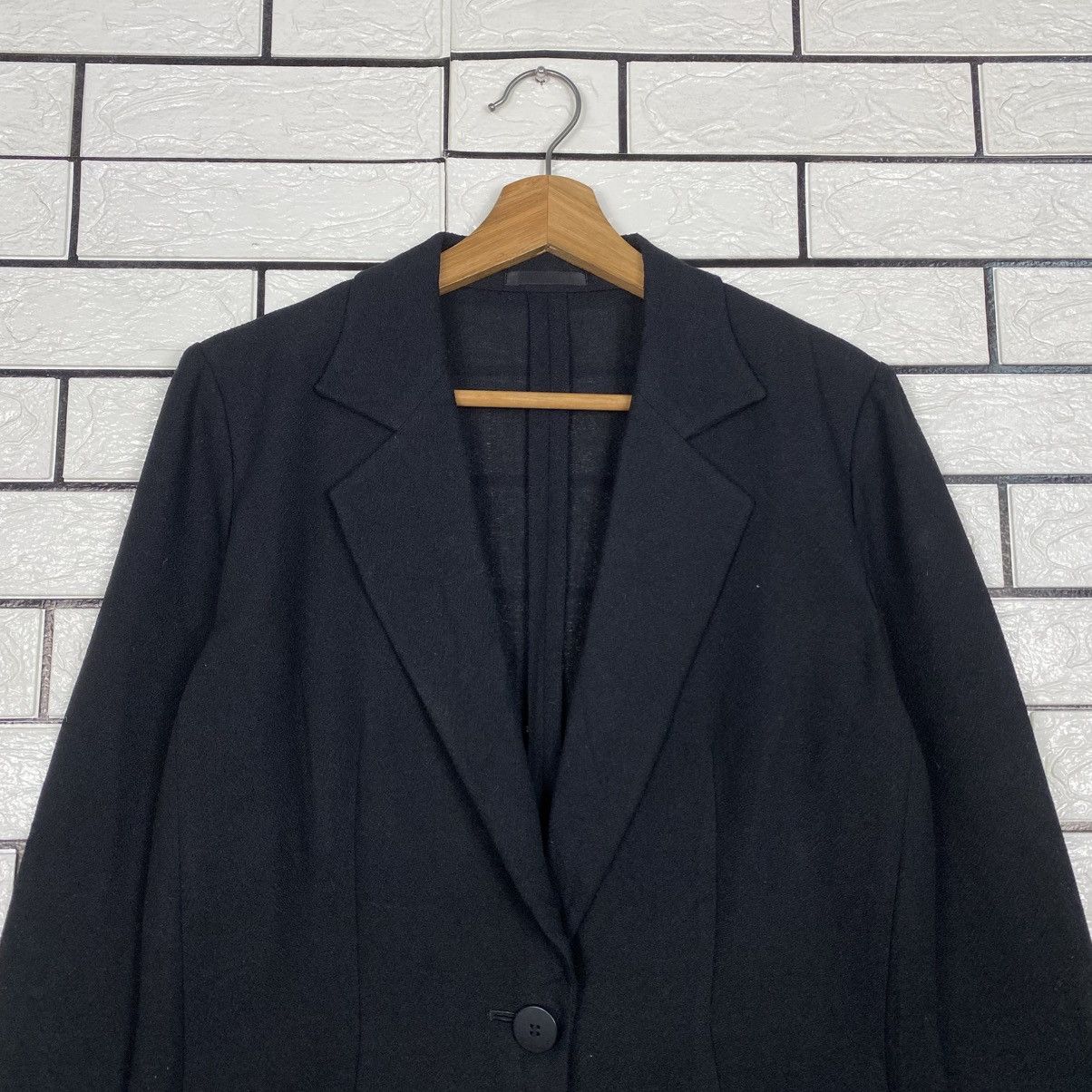 Burberry 📌Rich Black Button Jacket Burberrys Size US XXS / EU 40 - 4 Thumbnail