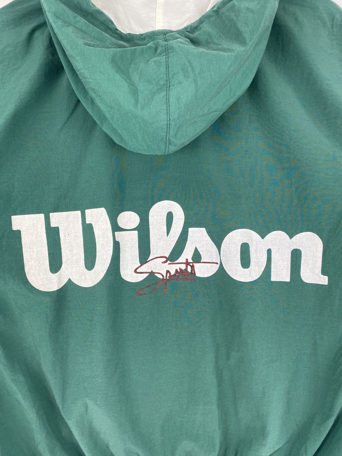 Wilson Vintage 90’s Wilson Big Logo Zipper Jacket Hoodie Size US M / EU 48-50 / 2 - 10 Thumbnail