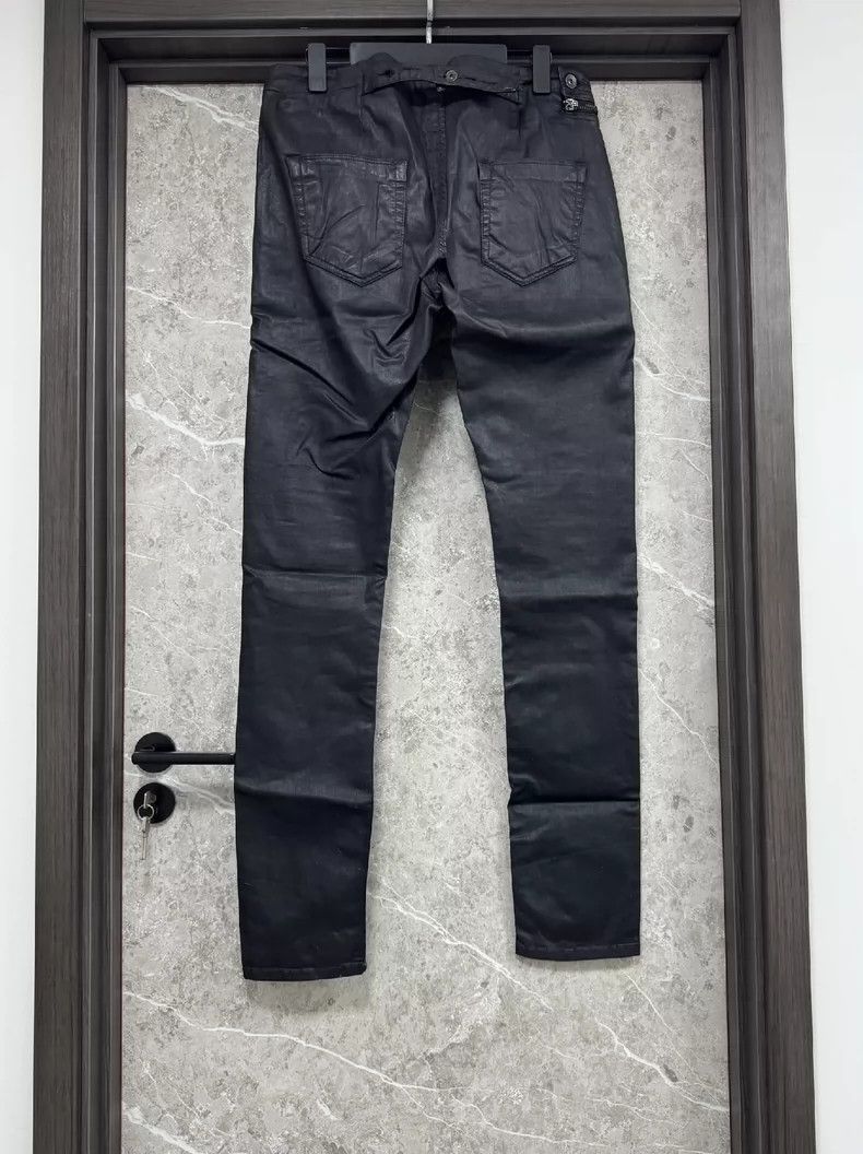 Rick Owens rick owens size m Oblique zip wax face trousers 2502-Nexta Size US 30 / EU 46 - 2 Thumbnail