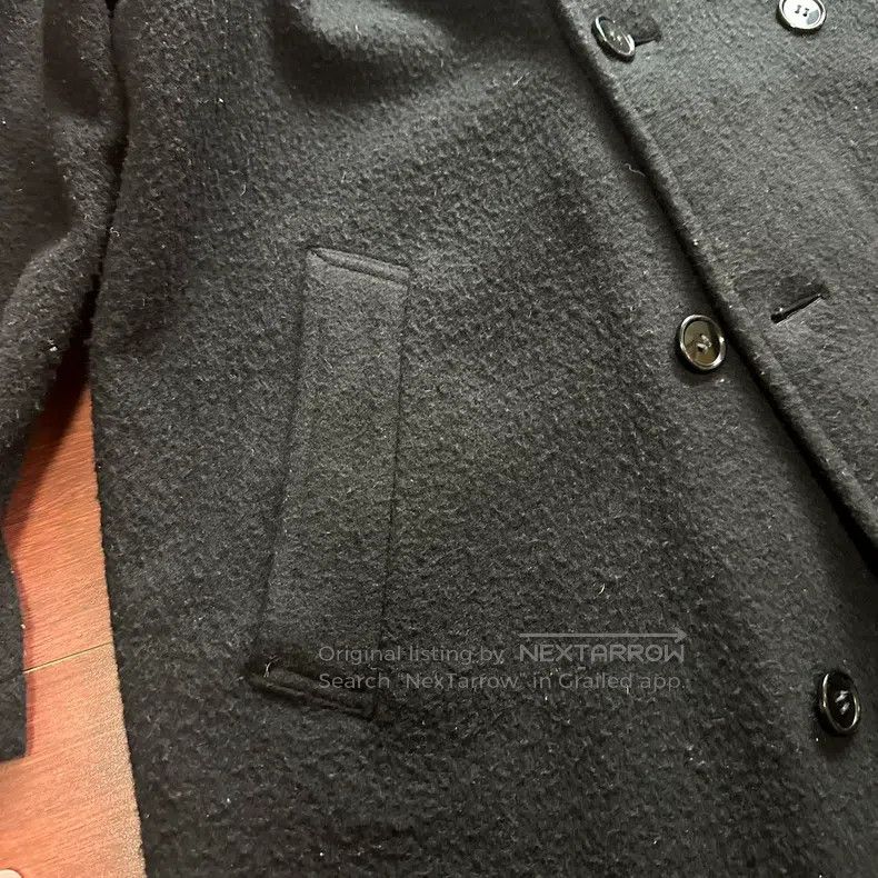 Other Comme Des Garcons Vintage black woolen long trench coat Size L / US 10 / IT 46 - 7 Thumbnail