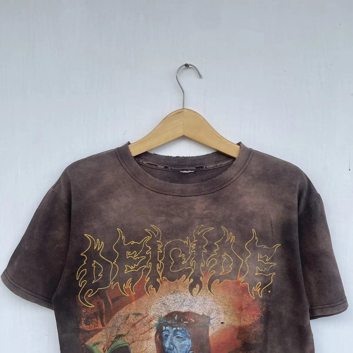 Band Tees Vintage Deicide Serpent of The Lights Distressed Band Tee Size US M / EU 48-50 / 2 - 2 Thumbnail