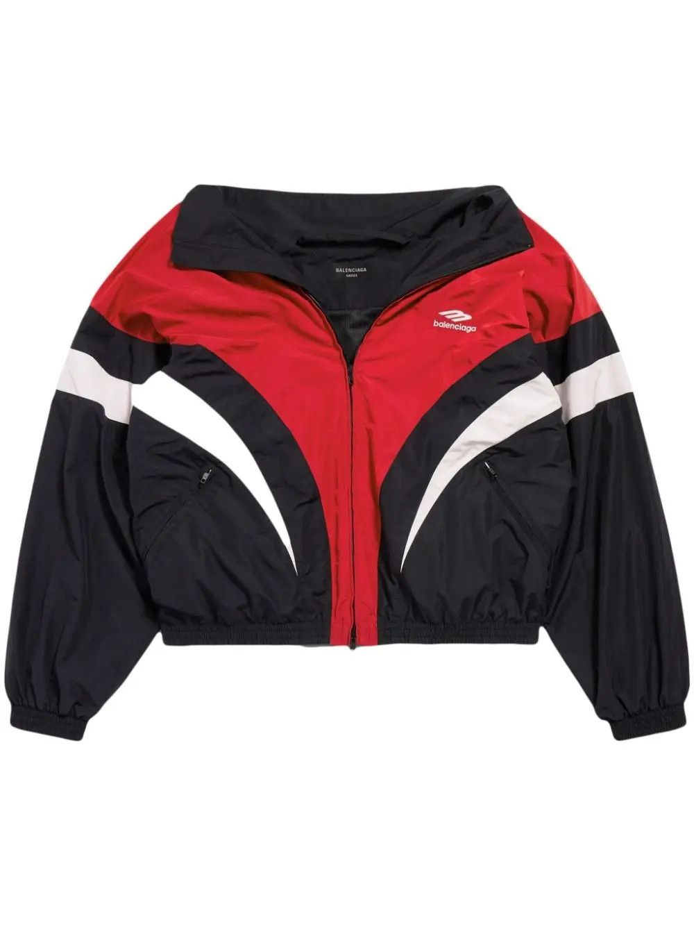 Balenciaga o1mt1gz0325 3B Sports Icon Off Shoulder Tracksuit Jacket Size US S / EU 44-46 / 1 - 1 Thumbnail