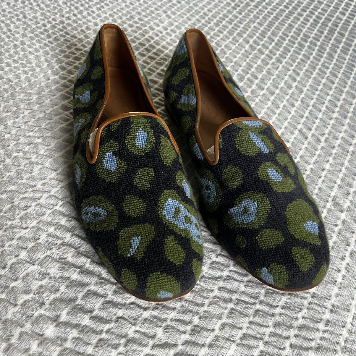 Stubbs & Wootton Stubbs & Wootton Needlepoint Slipper Size US 13 / EU 46 - 1 Thumbnail