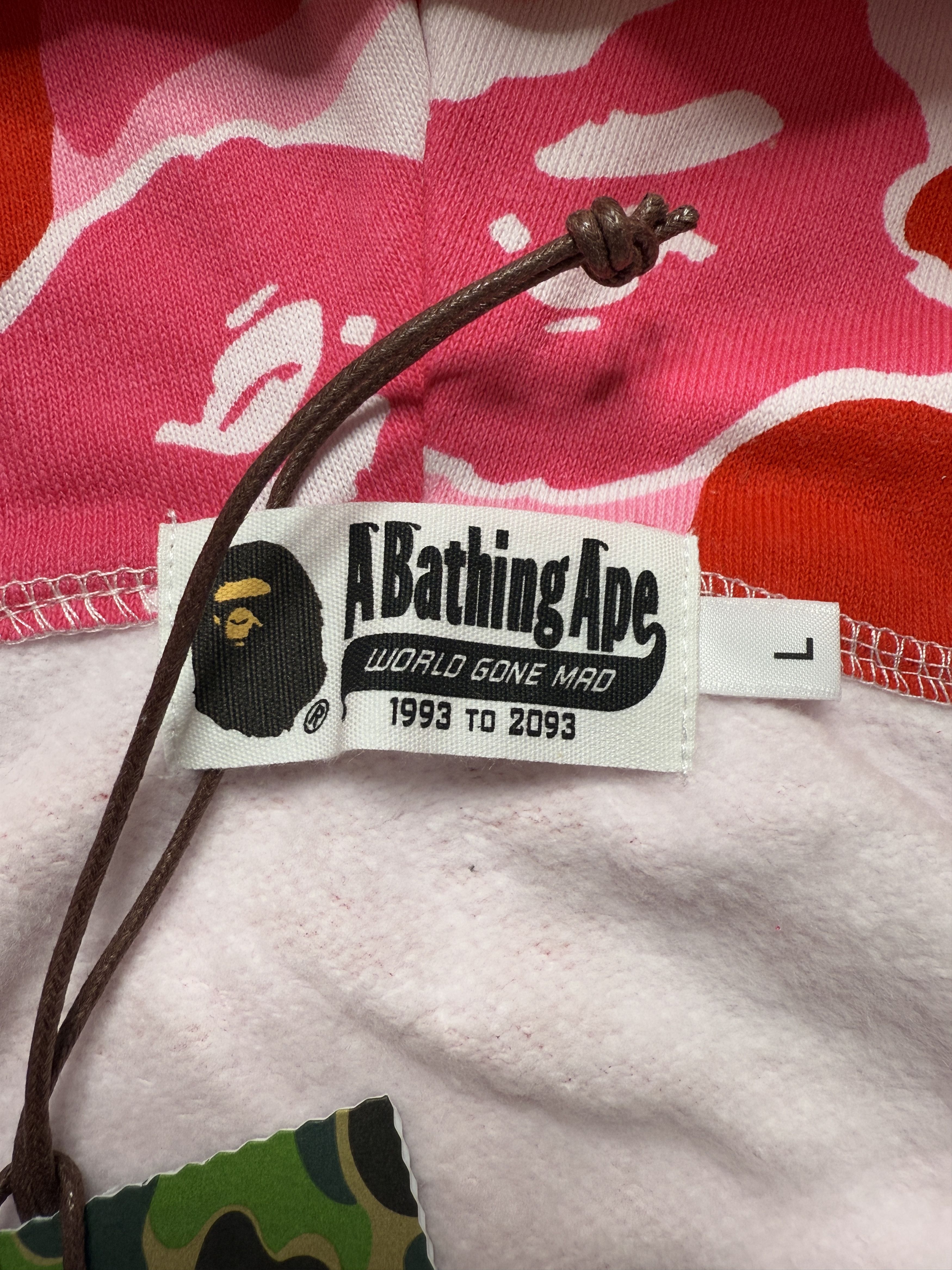 Bape BAPE ABC CAMO LOGO RIB FULL ZIP HOODIE Size US L / EU 52-54 / 3 - 14 Thumbnail