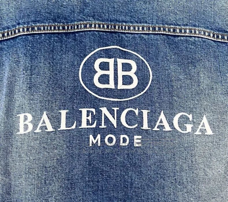 Balenciaga Balenciaga Blue Washed Destroyed Back Embroidered Double B Size US S / EU 44-46 / 1 - 5 Thumbnail