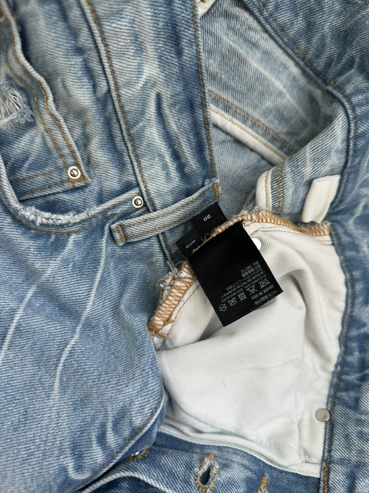 Amiri AMIRI MX3 MOTOCYLE FLARE JEAN Size US 30 / EU 46 - 11 Thumbnail