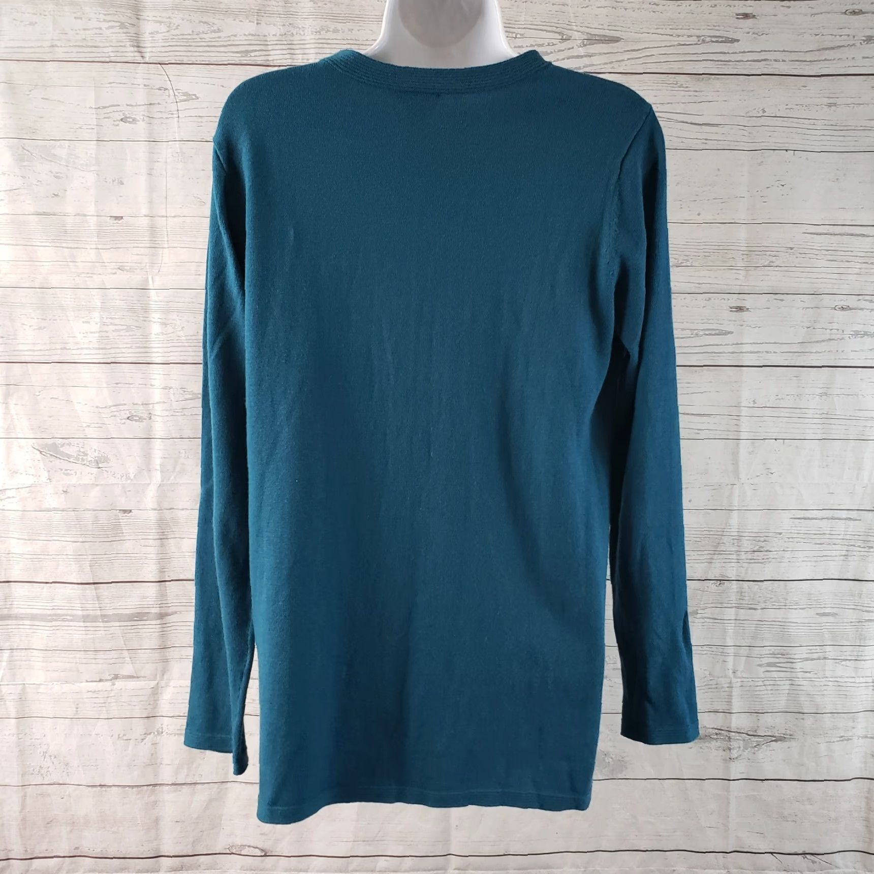 J. Jill J. Jill Womens Lightweight Sweater Sz S Blue Cotton Blend Long Sleeve Pullover Size S / US 4 / IT 40 - 4 Thumbnail