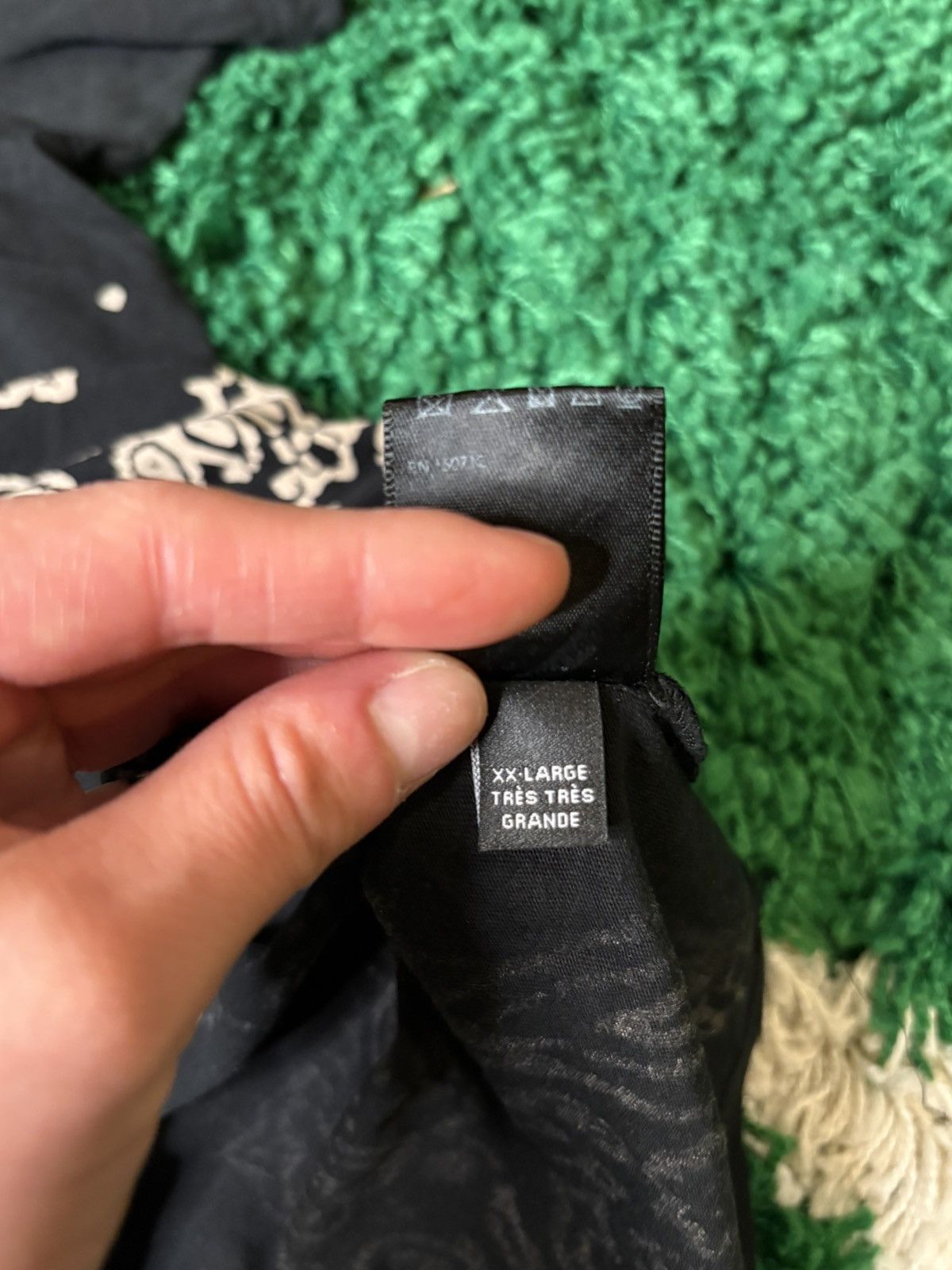 Amiri Amiri Paisley Tee Black Size XXL Size US XXL / EU 58 / 5 - 4 Thumbnail
