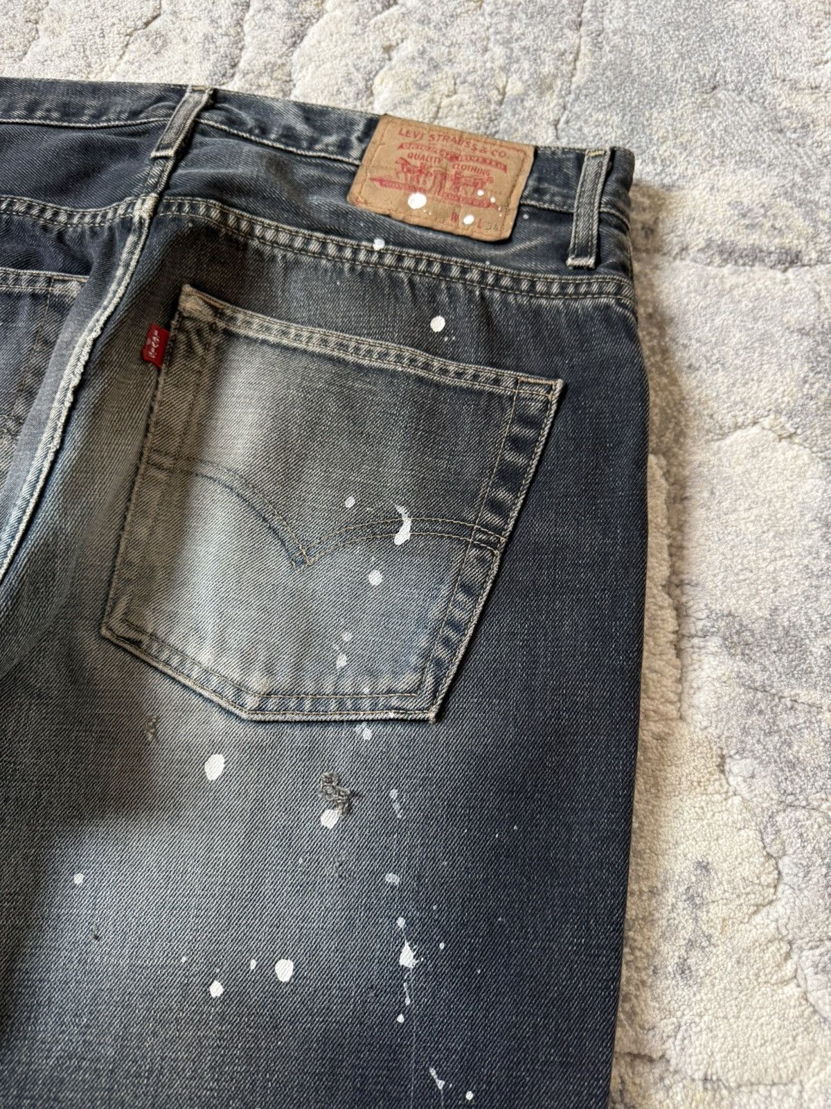 Levi's Rare Levis 517 Distressed Boro Shadow Fade Flared Jeans Size US 34 / EU 50 - 19 Thumbnail