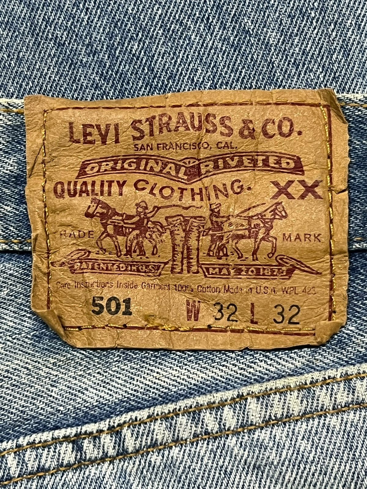 Levi's Vintage 90s Levi’s 502 Usa - Faded, Distressed Denim Size US 31 - 12 Thumbnail
