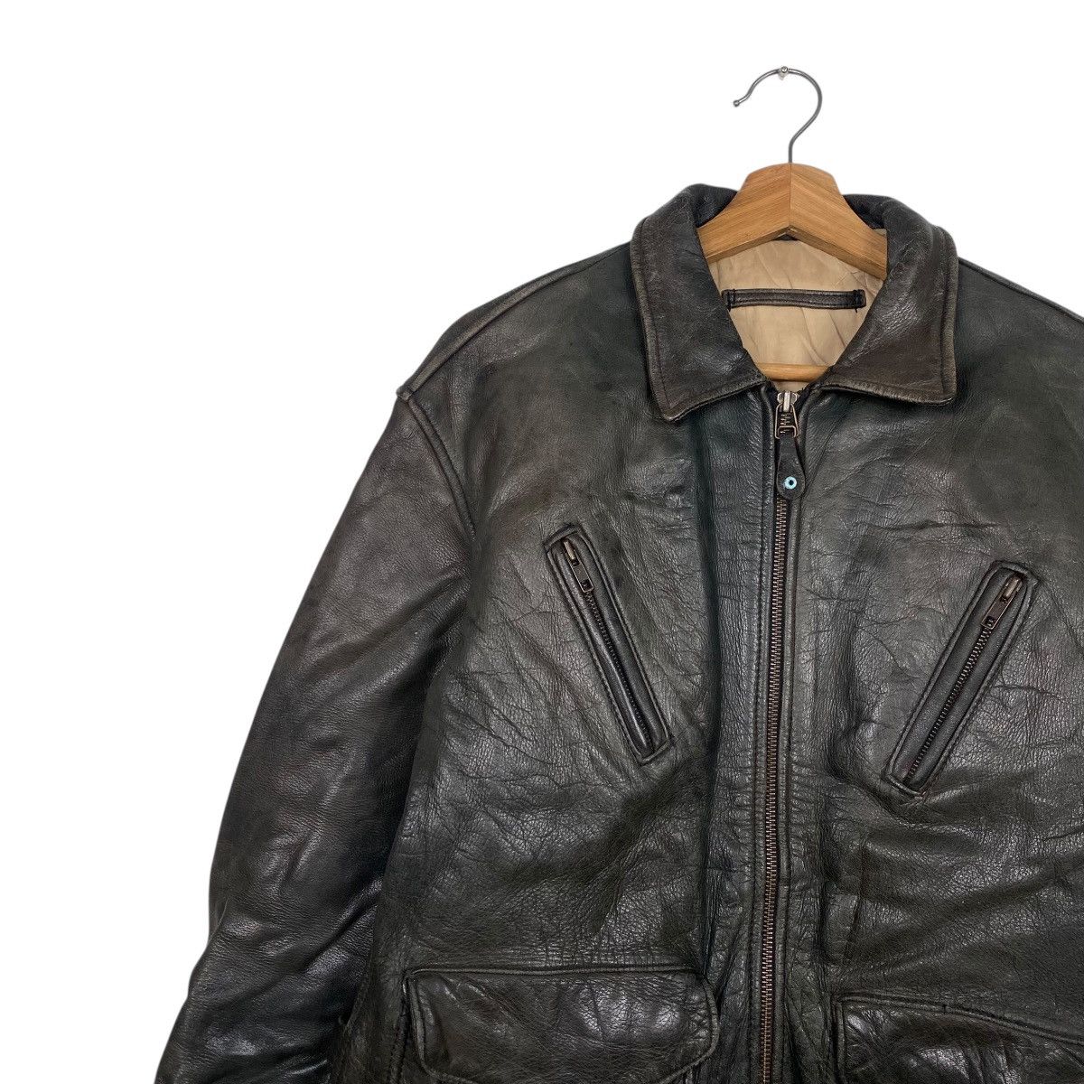 Leather Vintage leather jacket Size US L / EU 52-54 / 3 - 6 Thumbnail