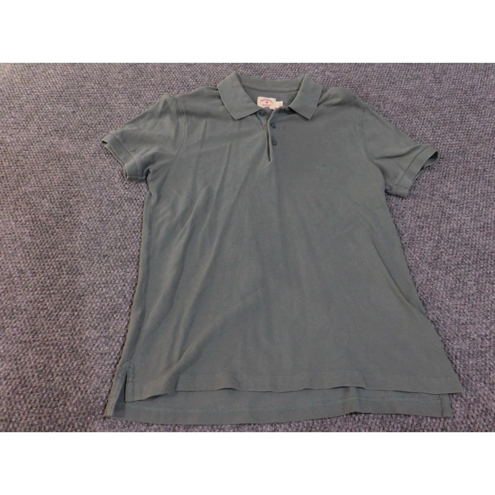 Brooks Brothers Brooks Brothers Red Fleece Polo Shirt Mens Large Gray Short Sleeve Classic Golf Shirt Size US L / EU 52-54 / 3 - 2 Thumbnail