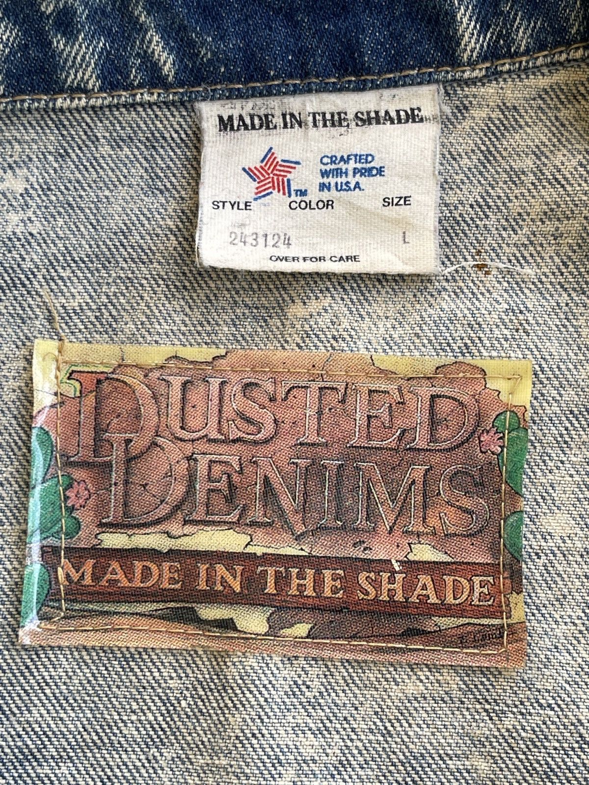 Vintage Vintage Dallas Cowboys Dusted Denim Acid Wash Jacket Size US L / EU 52-54 / 3 - 20 Thumbnail