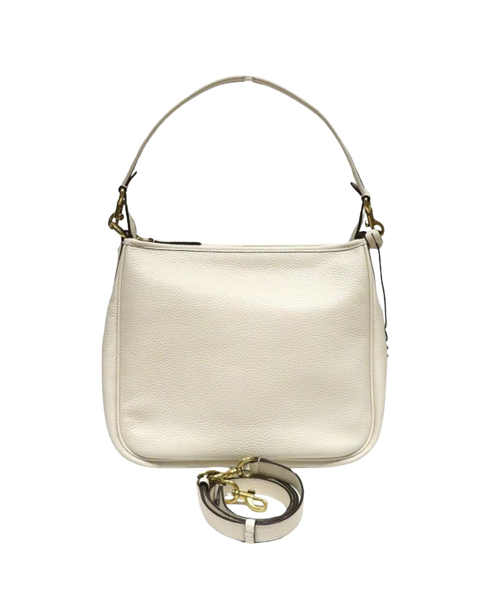 image of Coach White Leather Shoulder And Tote Bag Combination, Women's