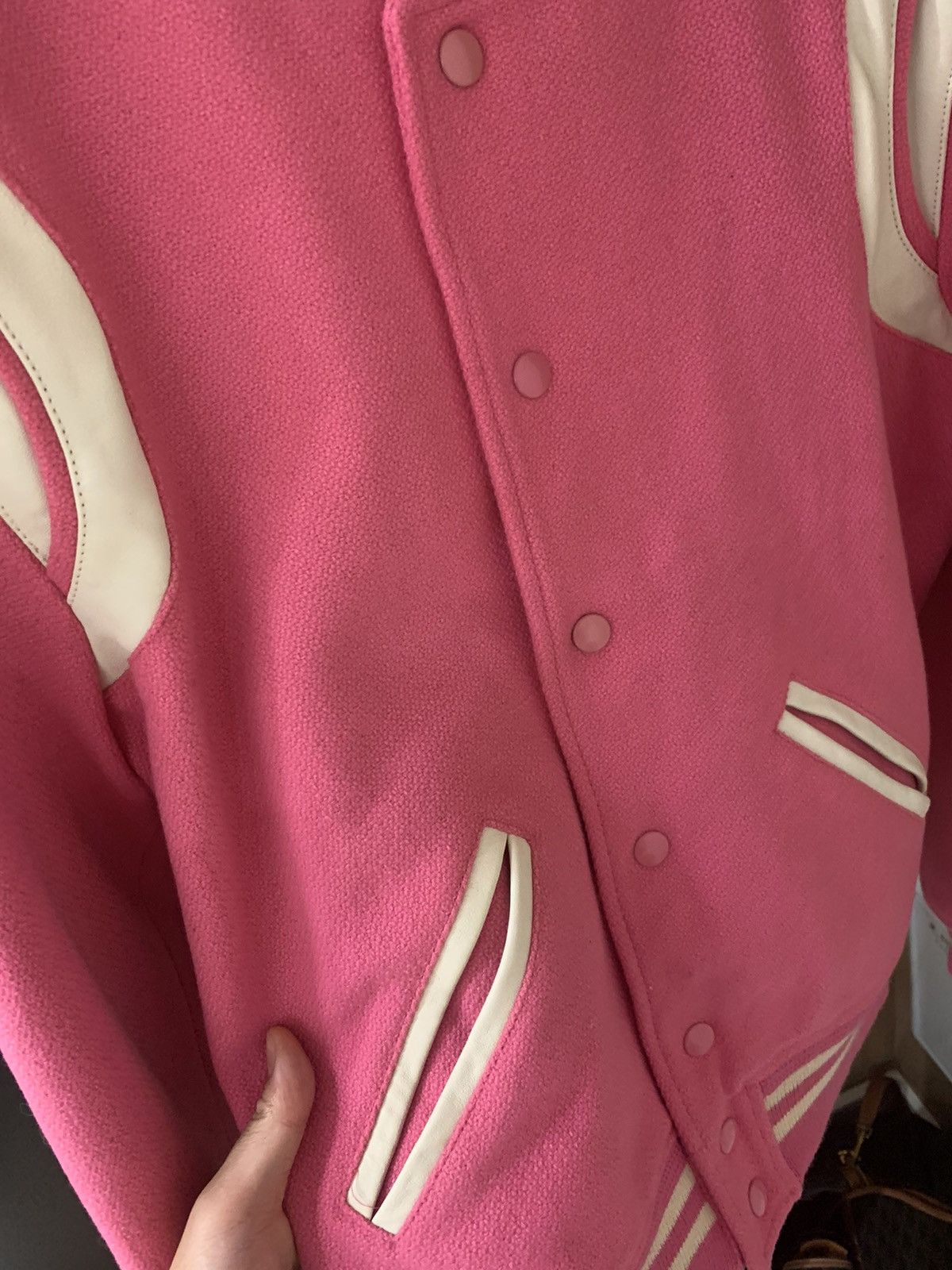 Saint Laurent Paris Saint Laurent 2017SS Pink teddy jacket Size US S / EU 44-46 / 1 - 2 Thumbnail