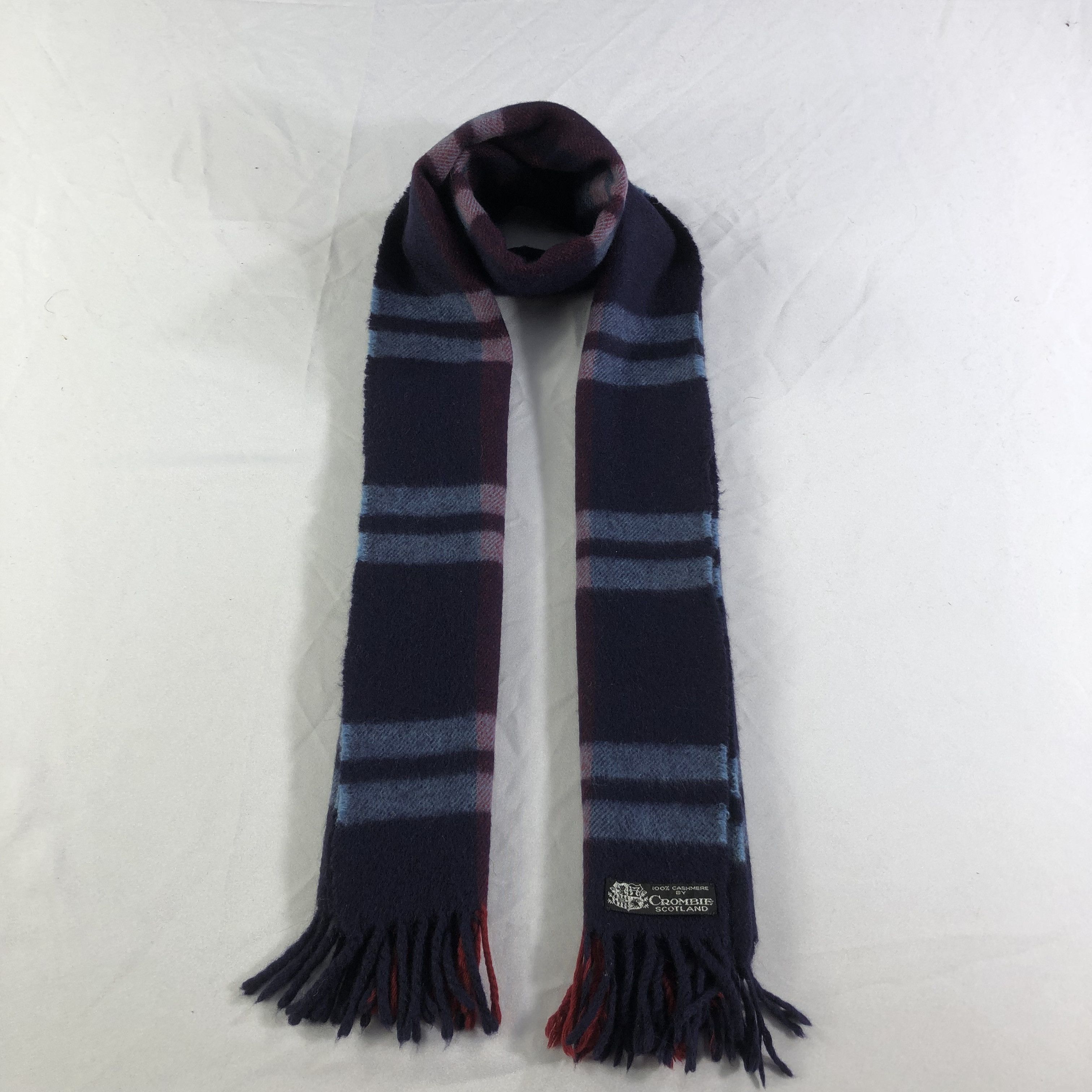 Crombie Crombie Tartan Cashmere Scarf Muffler V1658 Size ONE SIZE - 1 Thumbnail