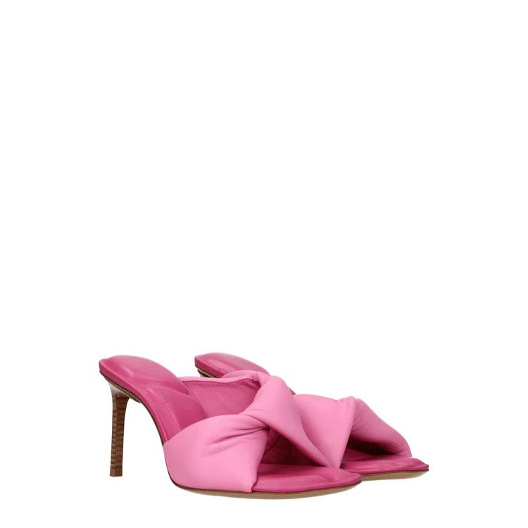 Jacquemus ob1o1e1124 Leather Sandals in Pink Size US 11 / IT 41 - 2 Thumbnail