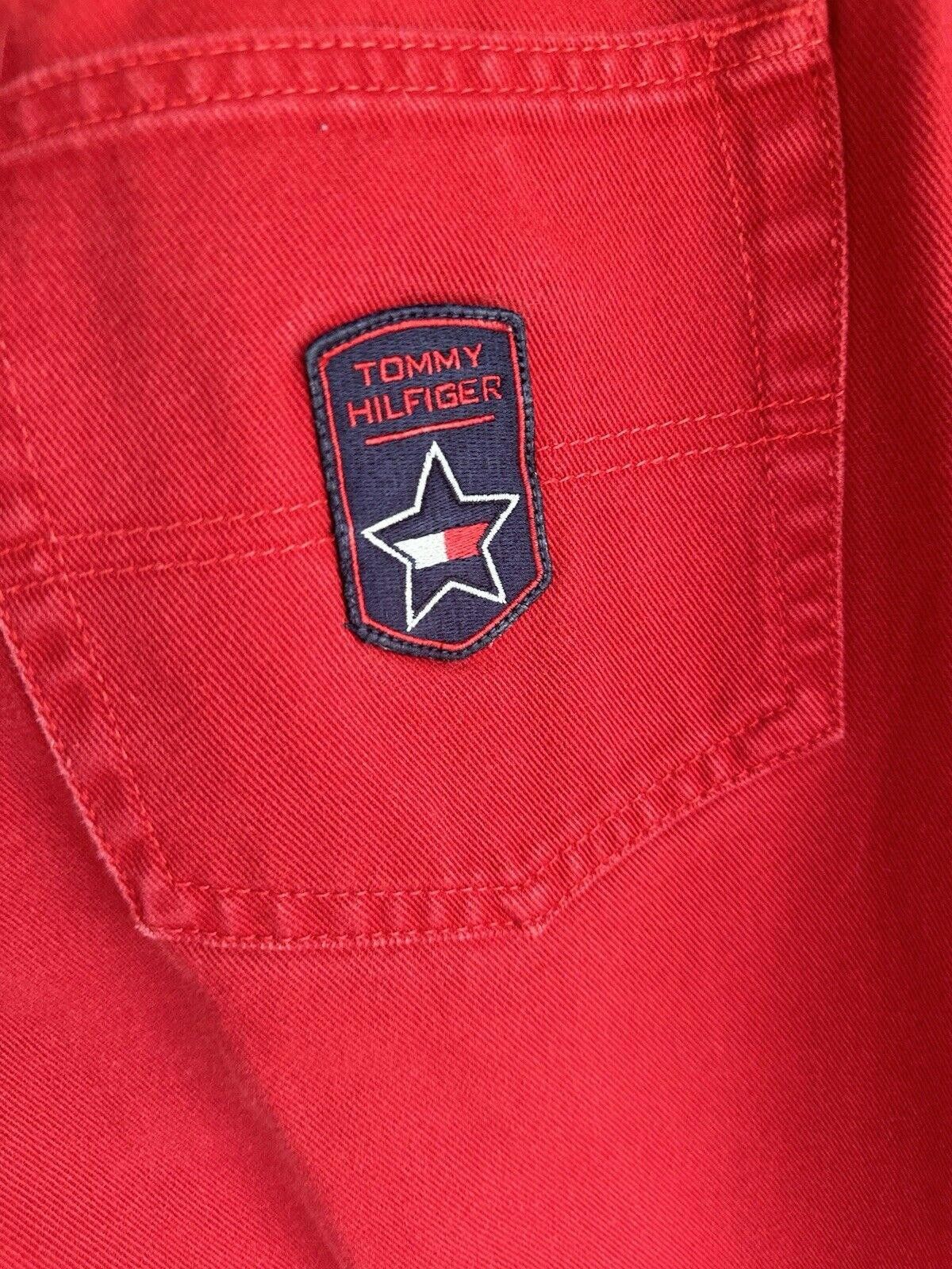 Tommy Hilfiger Tommy Hilfiger Red Cotton Denim Carpenter Jeans Vintage Size 34" / US 12 / IT 48 - 8 Thumbnail