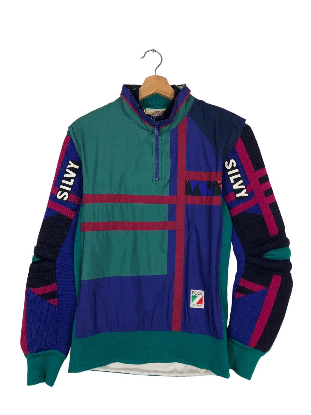 Japanese Brand 🔥90’s Vintage Biker Motorcross Long Sleeve Silvy Pool Italy Size US M / EU 48-50 / 2 - 1 Thumbnail